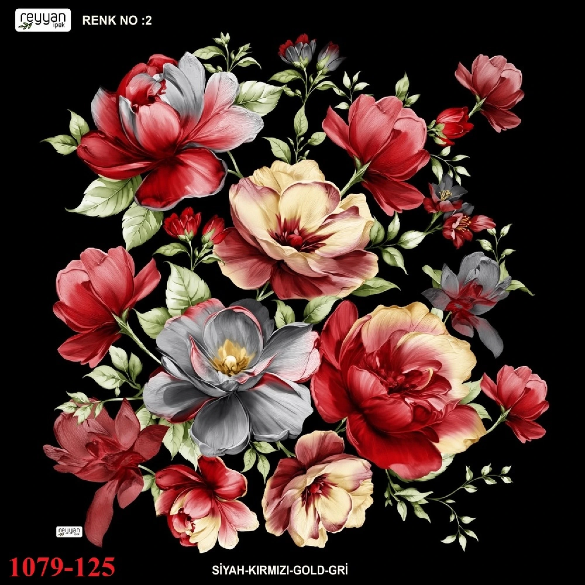 Reyyan İpek Desenli Oyalık Yazma 1079-125