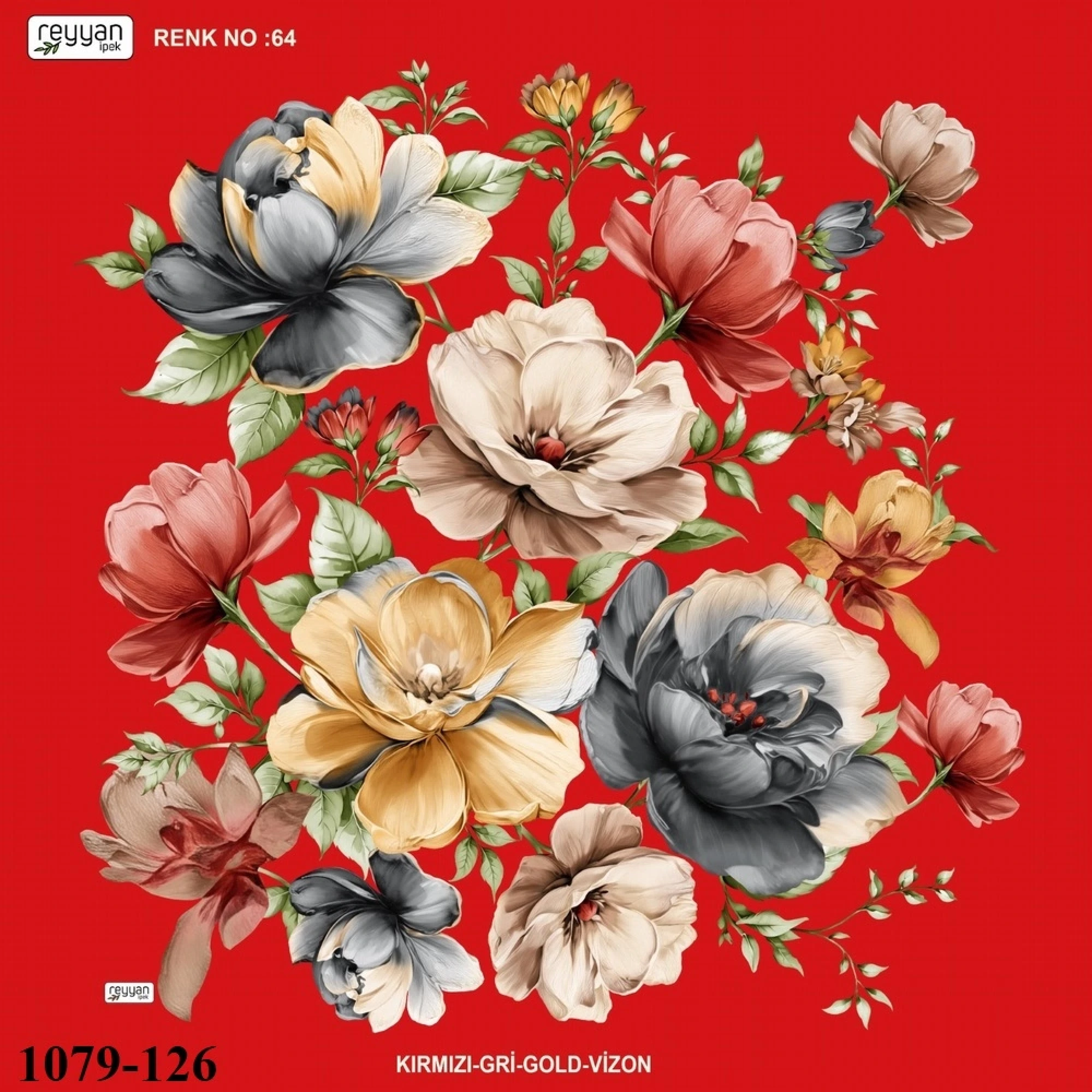 Reyyan İpek Desenli Oyalık Yazma 1079-126