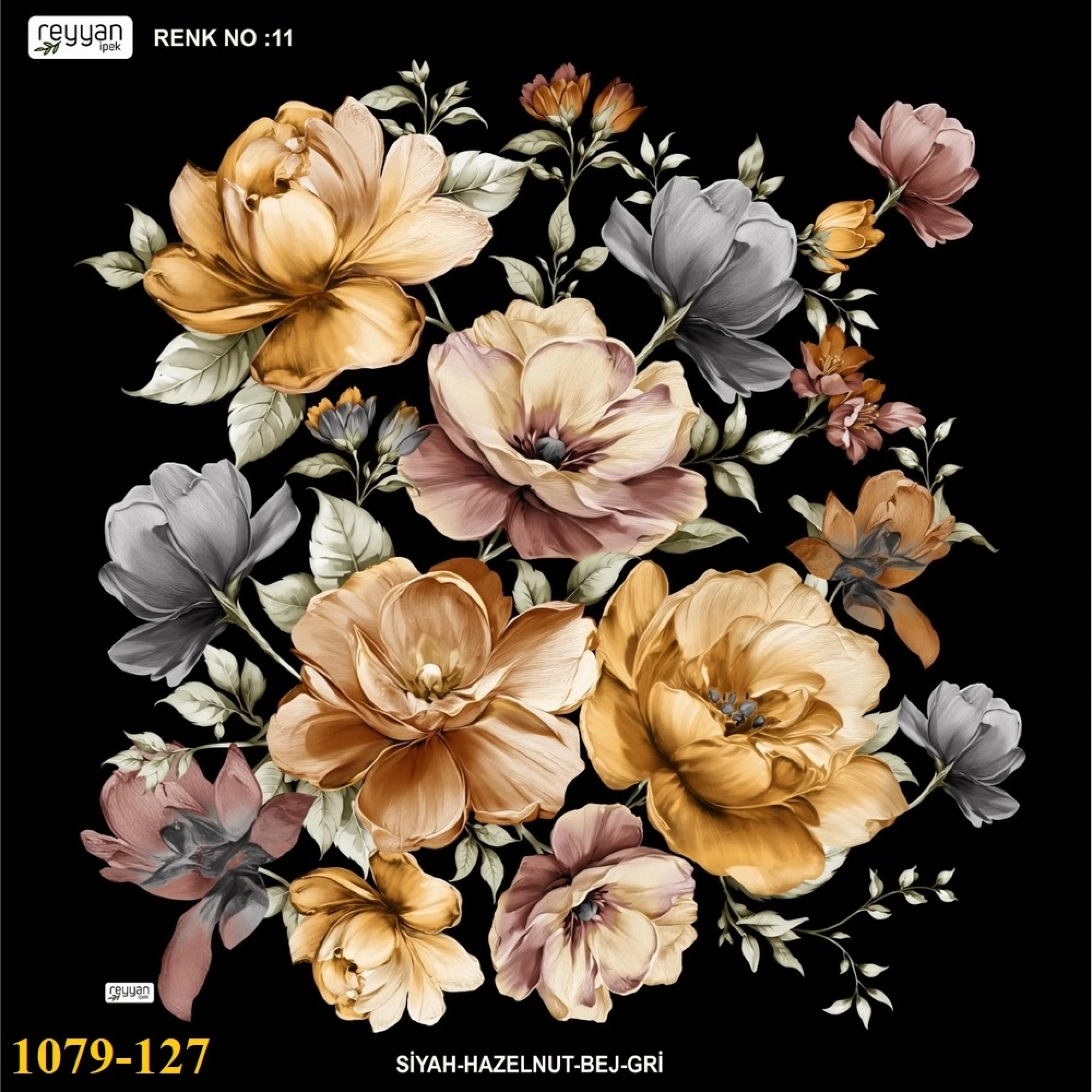 Reyyan İpek Desenli Oyalık Yazma 1079-127