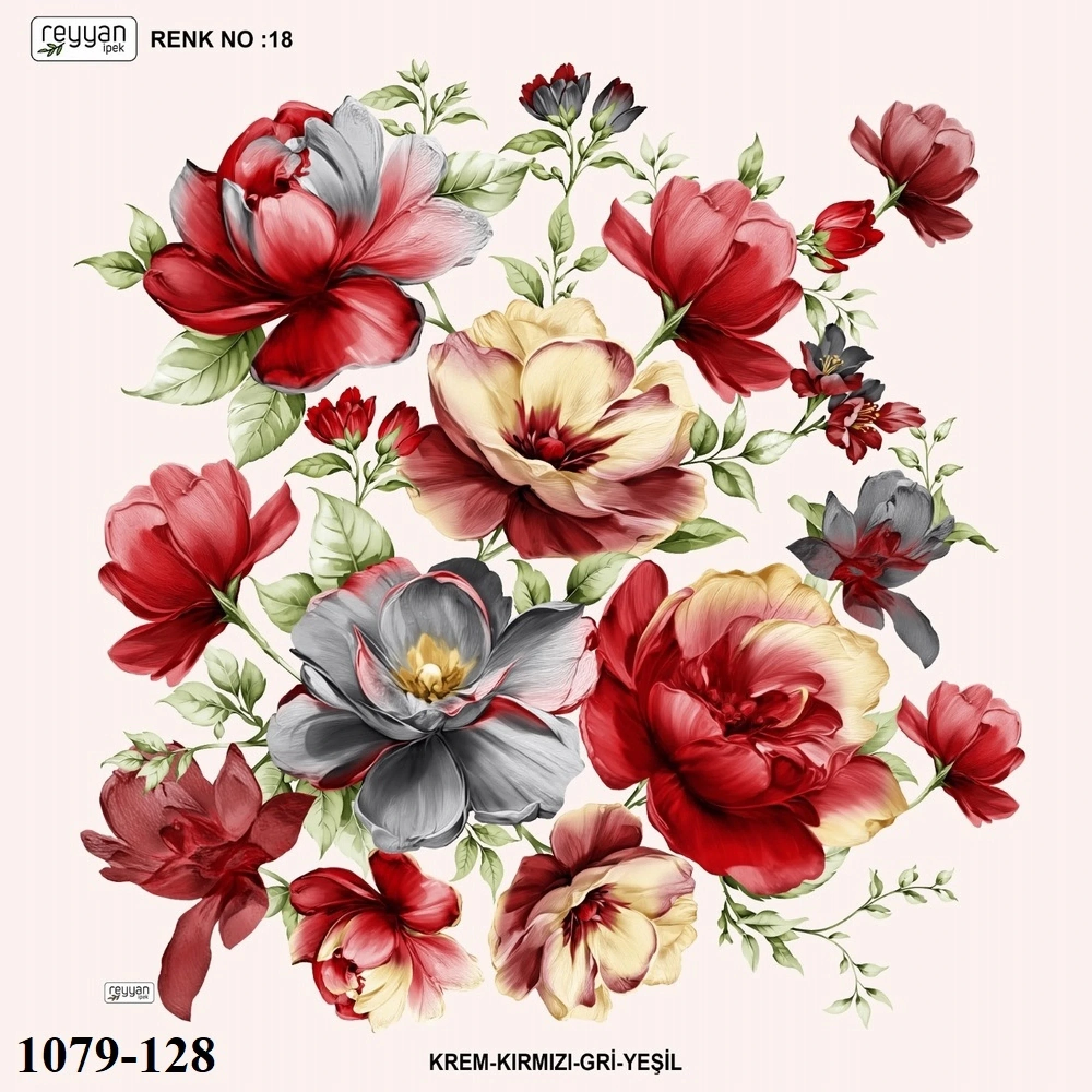 Reyyan İpek Desenli Oyalık Yazma 1079-128