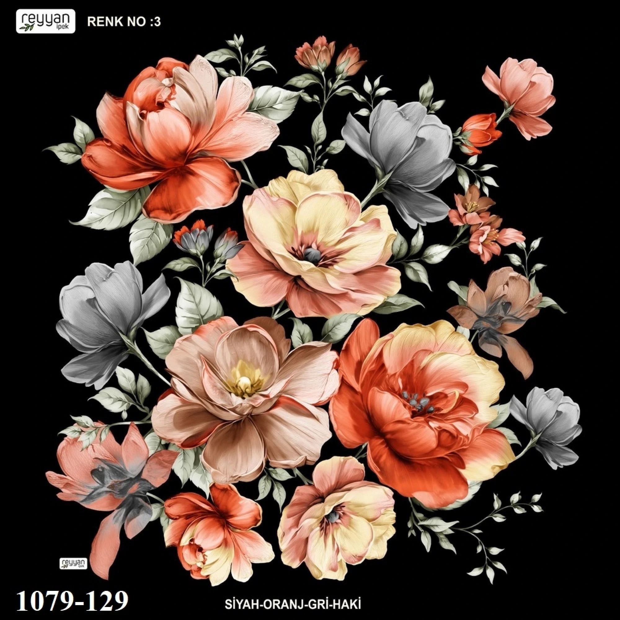 Reyyan İpek Desenli Oyalık Yazma 1079-129