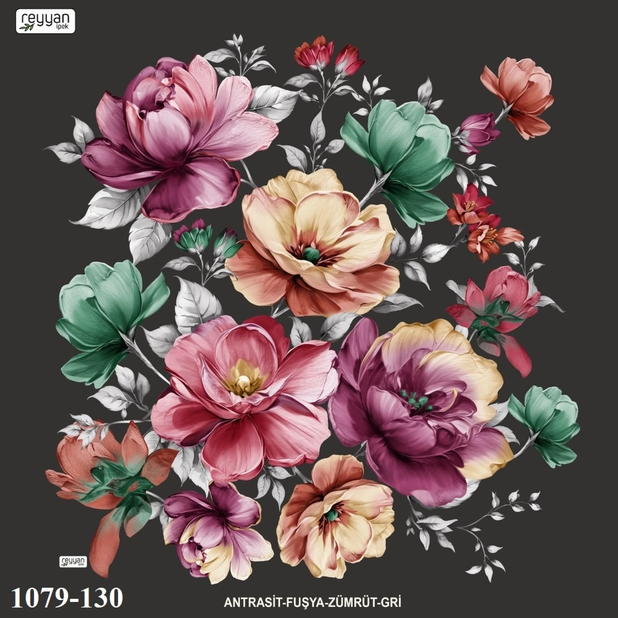 Reyyan İpek Desenli Oyalık Yazma 1079-130