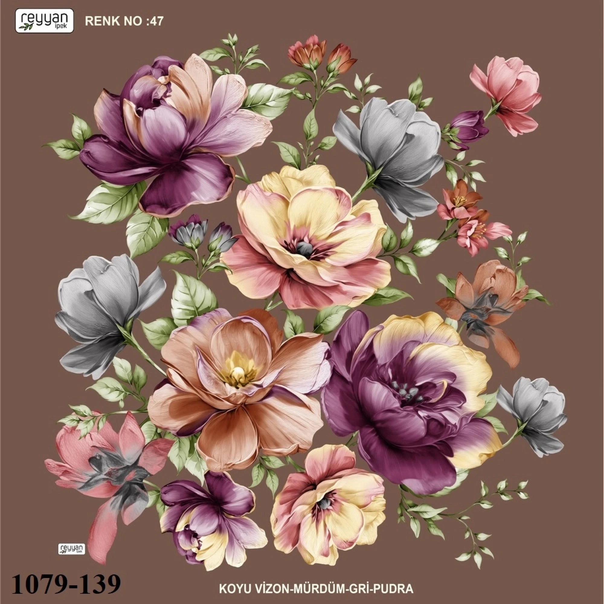 Reyyan İpek Desenli Oyalık Yazma 1079-139