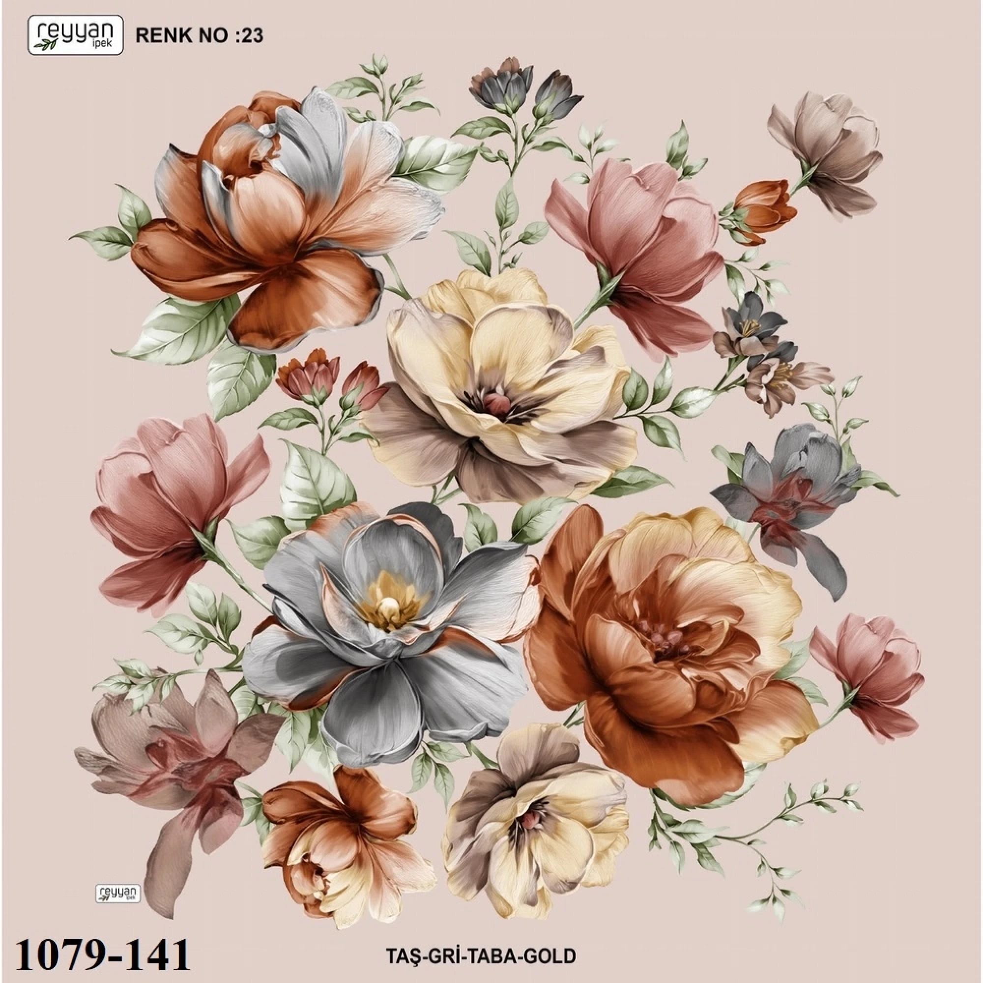 Reyyan İpek Desenli Oyalık Yazma 1079-141