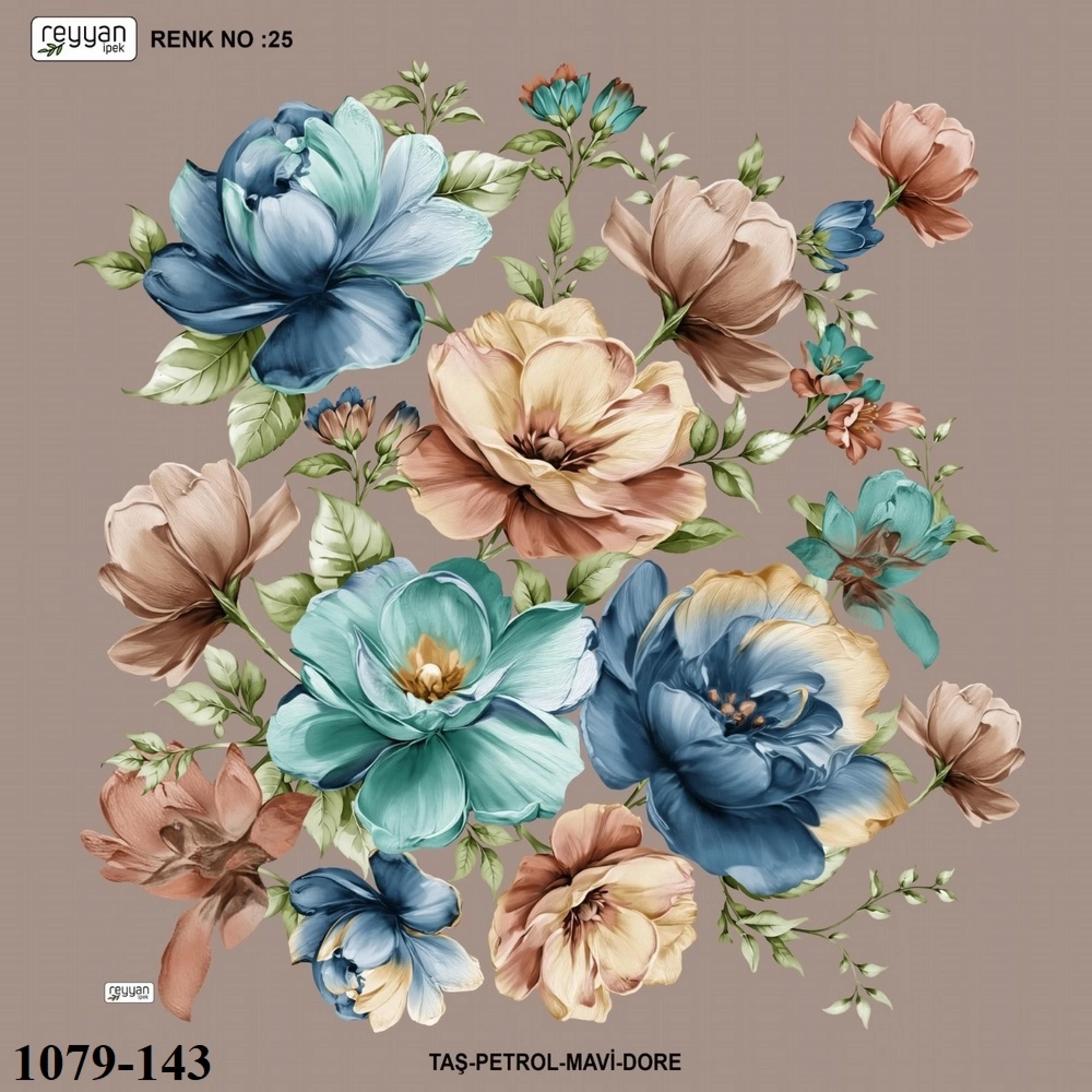 Reyyan İpek Desenli Oyalık Yazma 1079-143