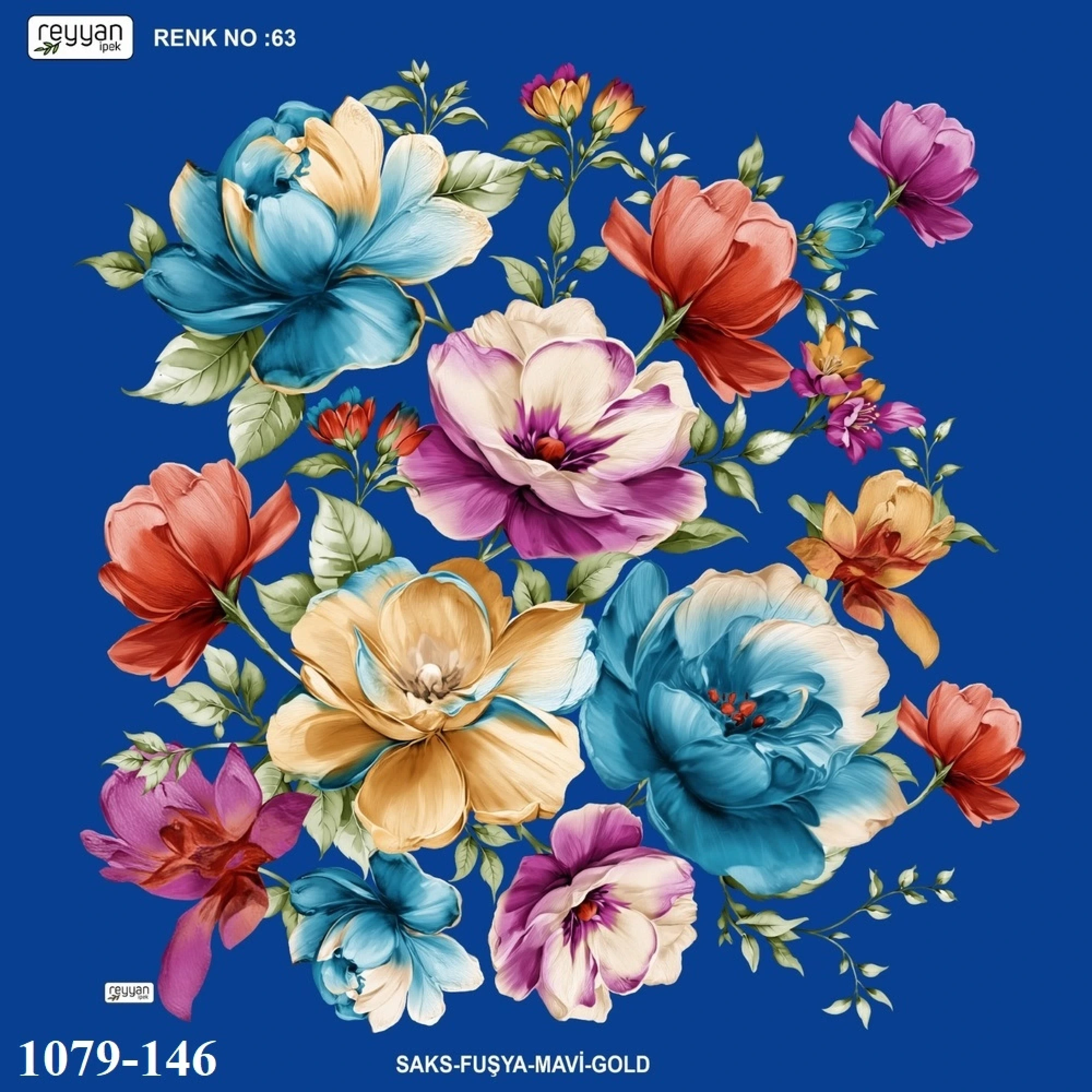 Reyyan İpek Desenli Oyalık Yazma 1079-146