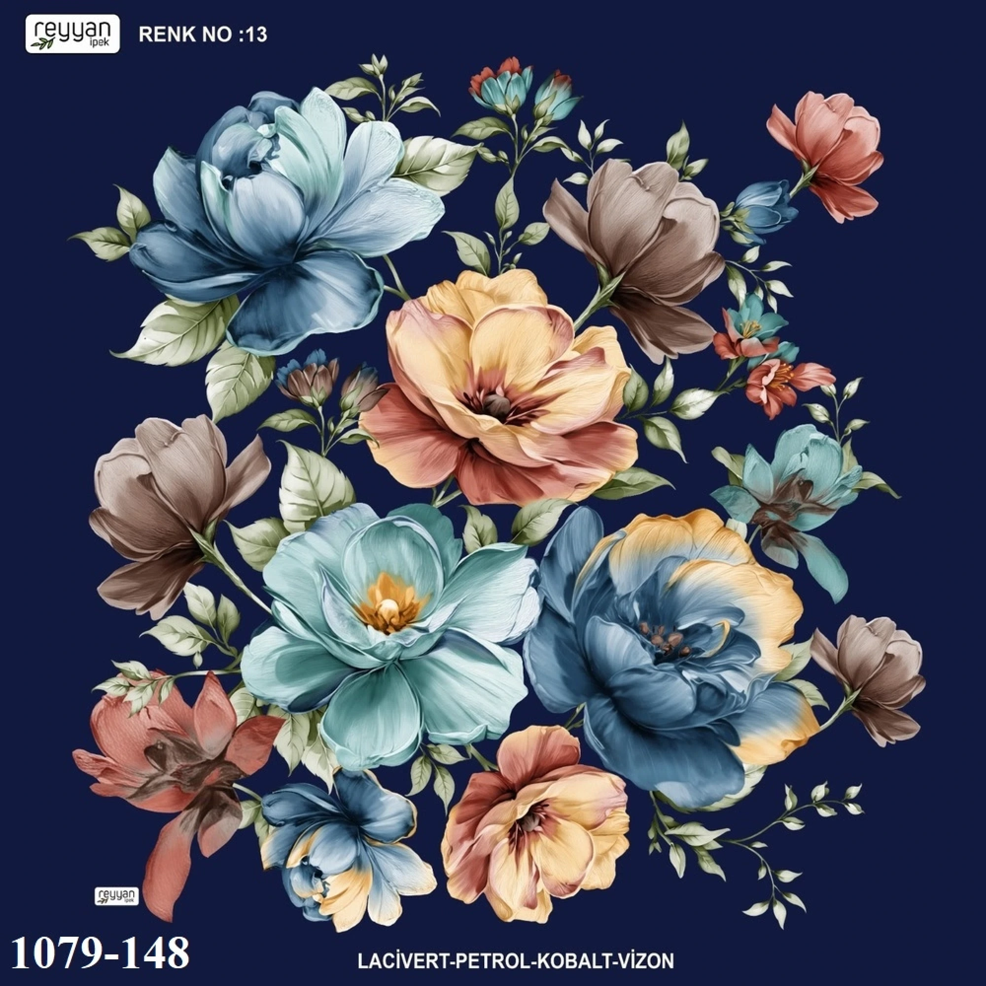 Reyyan İpek Desenli Oyalık Yazma 1079-148