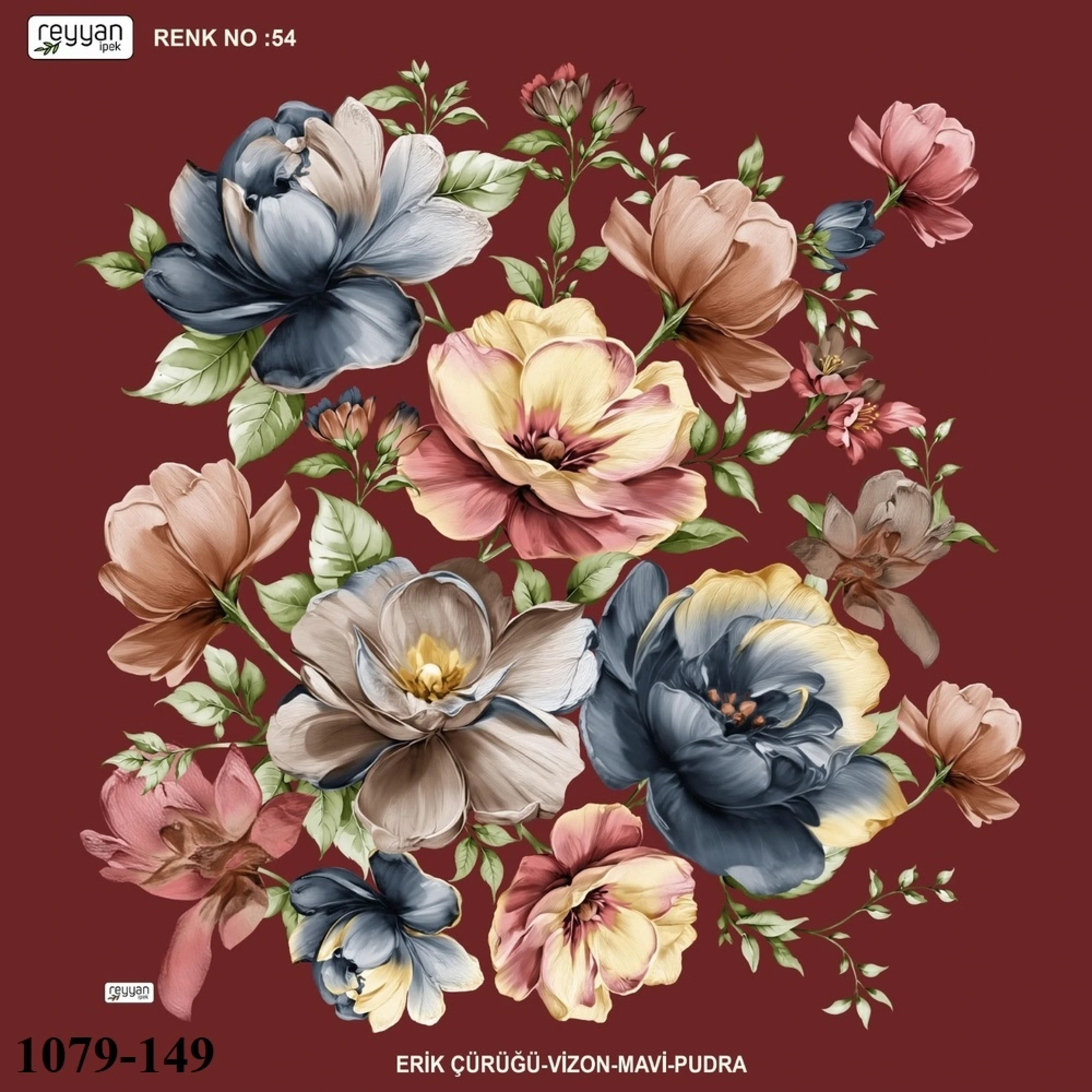 Reyyan İpek Desenli Oyalık Yazma 1079-149