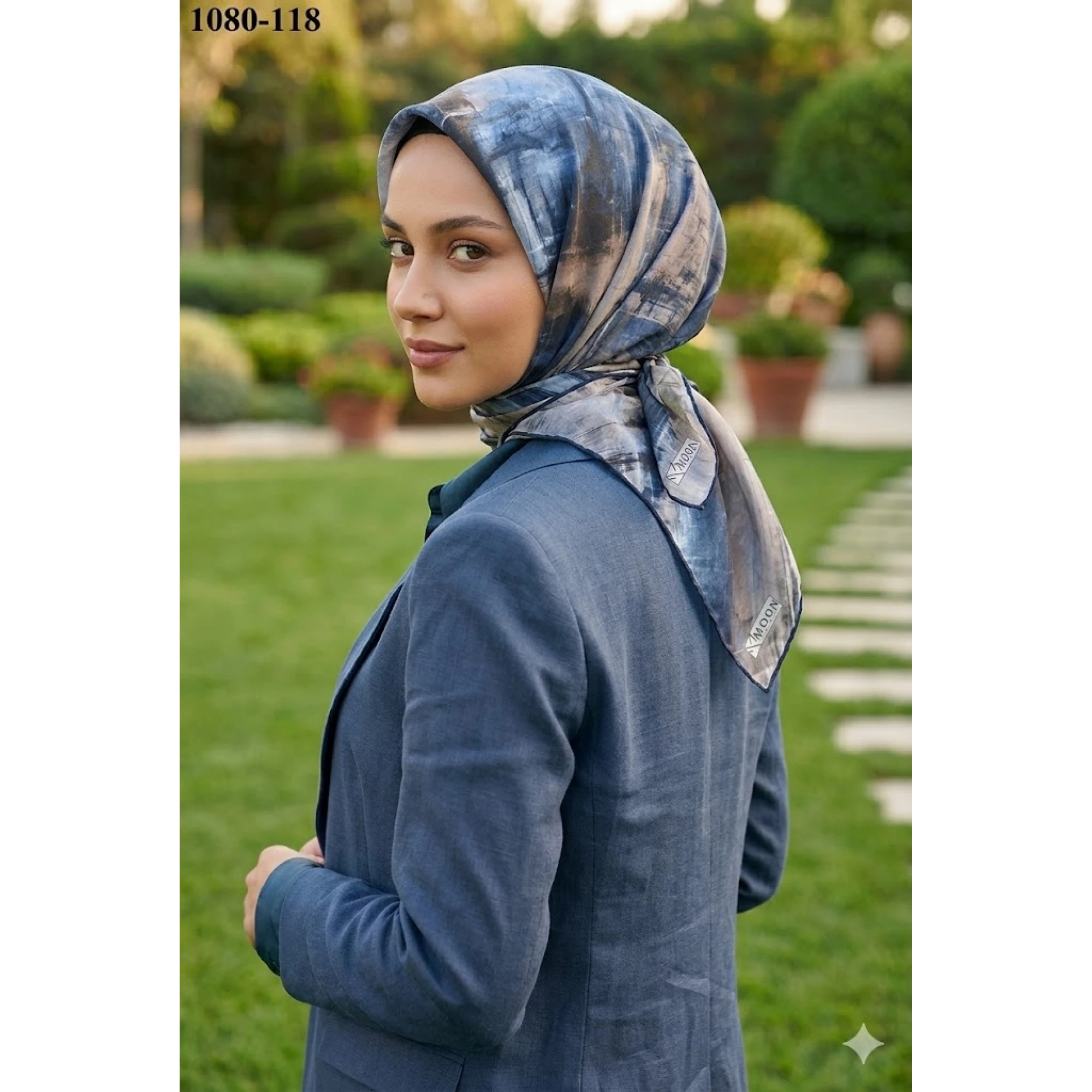 Moon Scarf Soft Pamuk Eşarp 1080-118