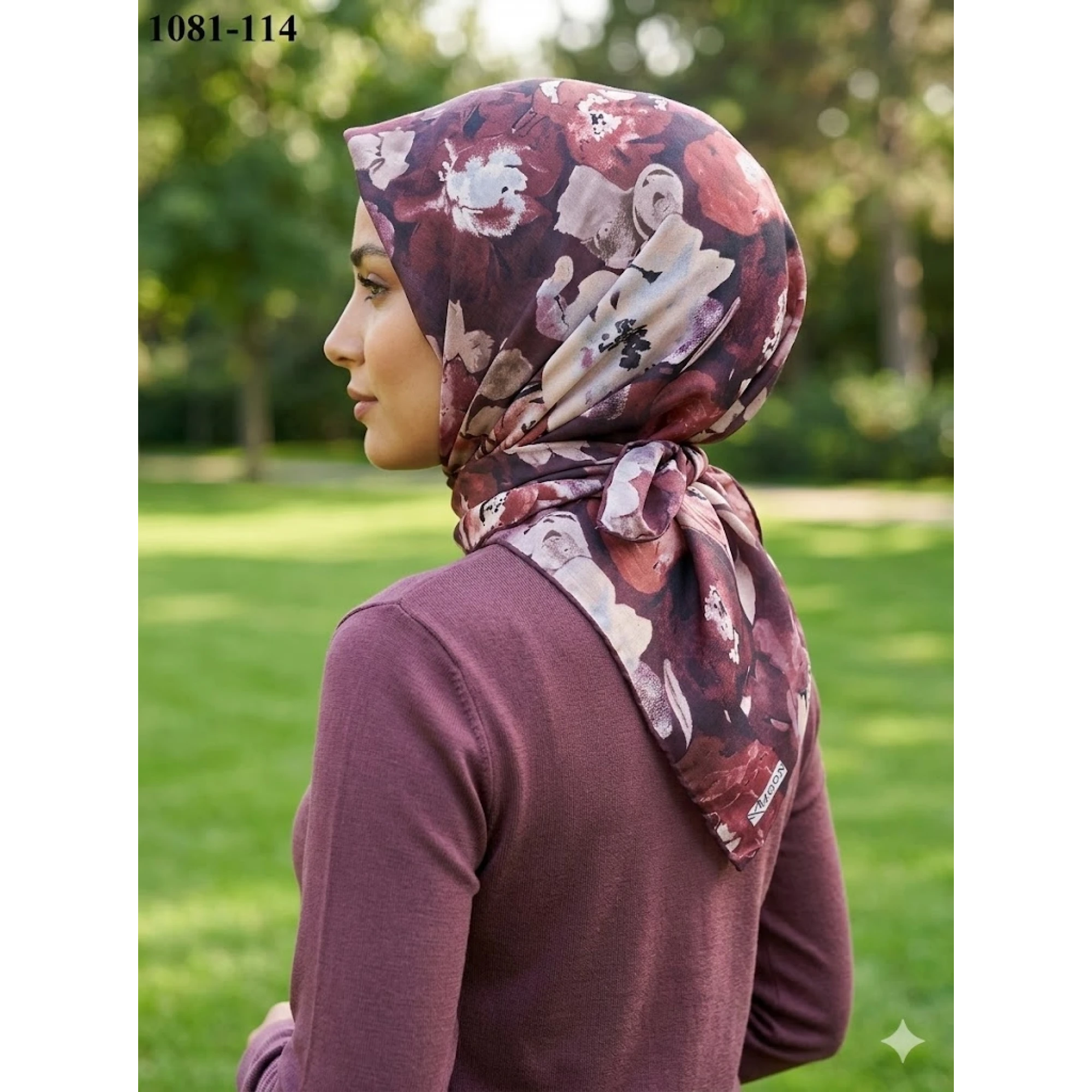 Moon Scarf Soft Pamuk Eşarp 1081-114