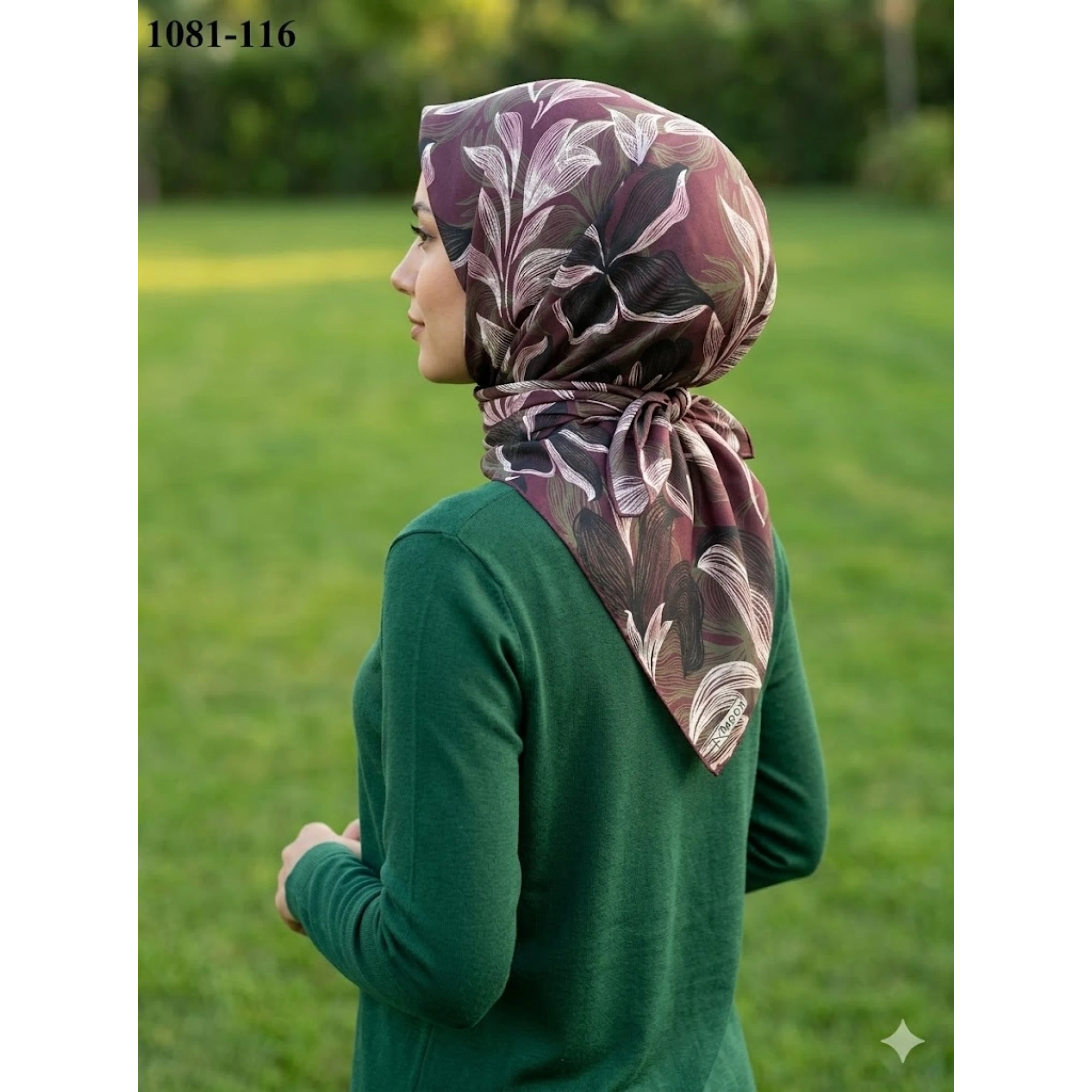 Moon Scarf Soft Pamuk Eşarp 1081-116