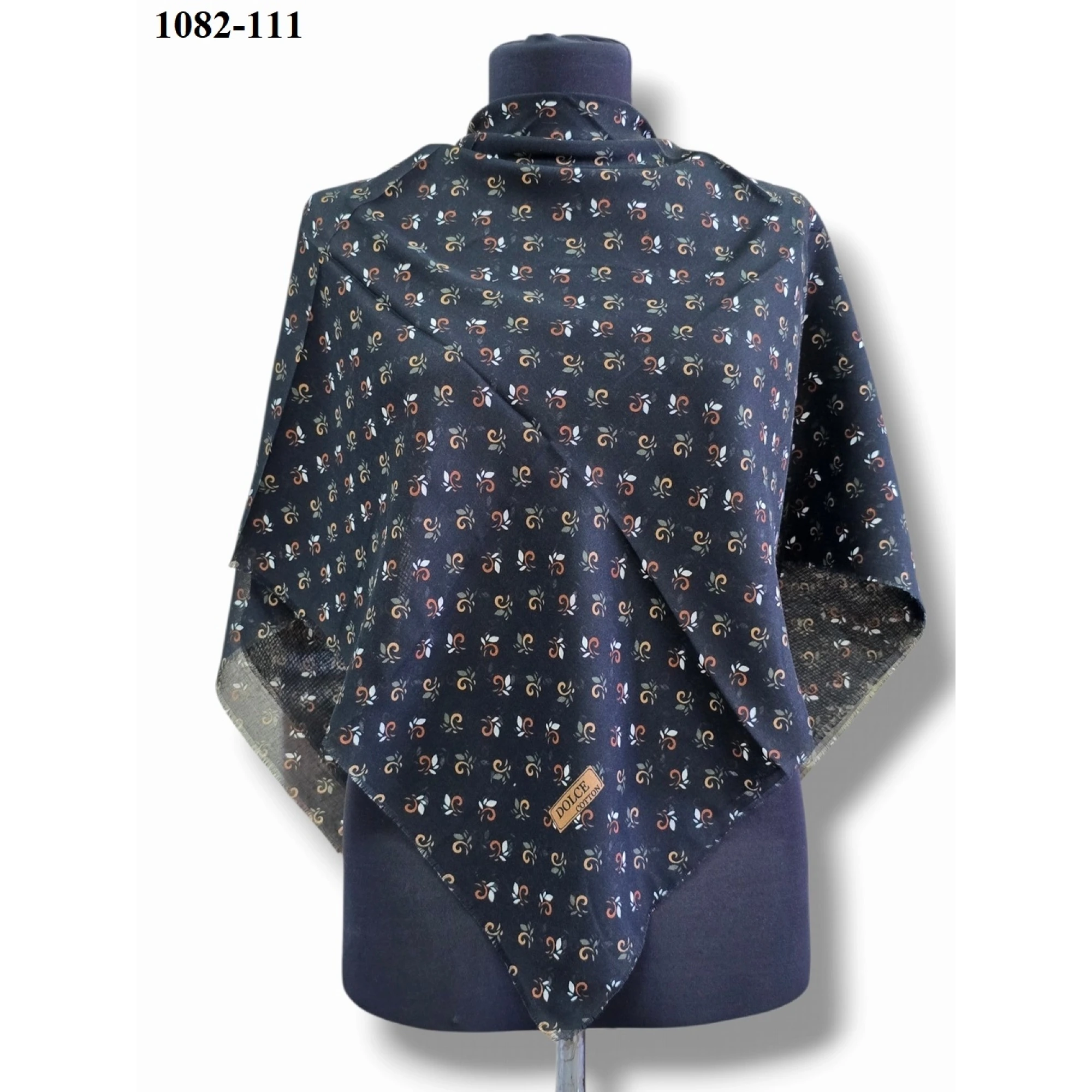 Dolce Cool Desenli Dimi Pamuk Eşarp 1082-111