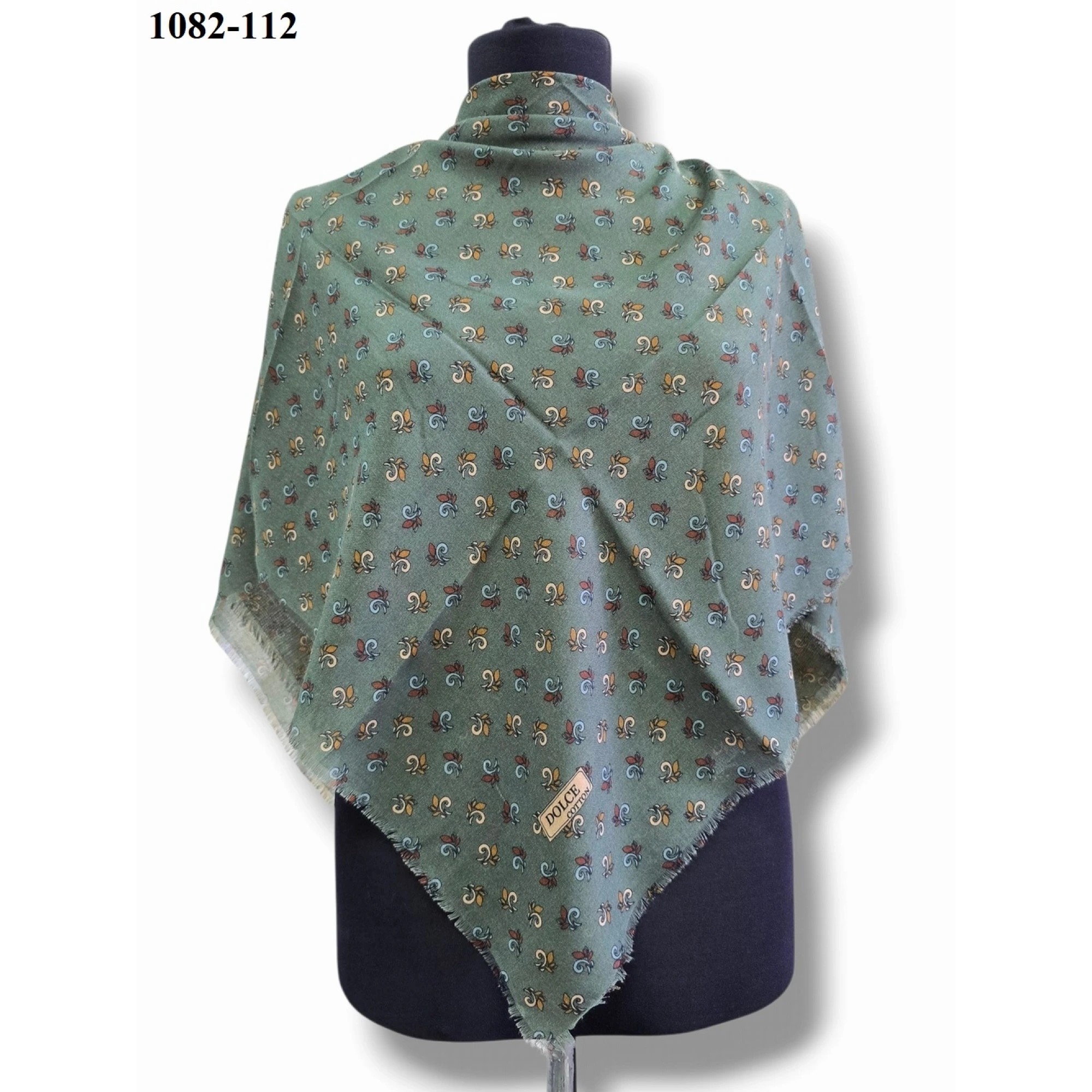 Dolce Cool Desenli Dimi Pamuk Eşarp 1082-112