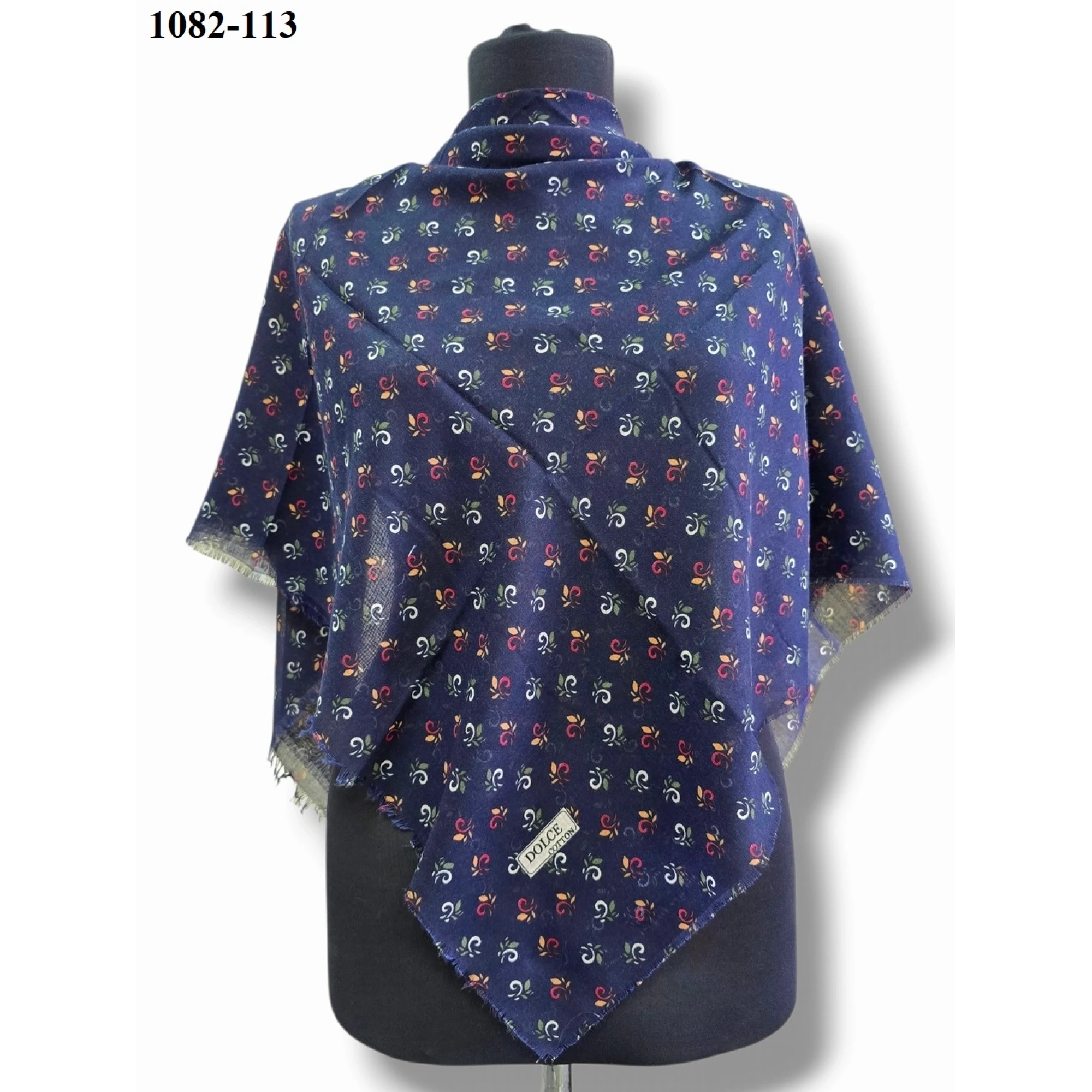 Dolce Cool Desenli Dimi Pamuk Eşarp 1082-113