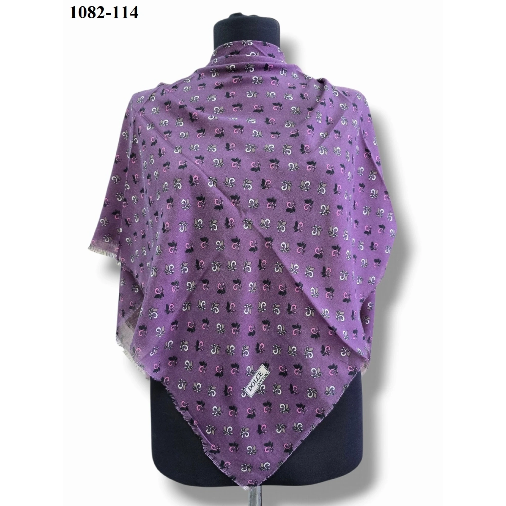 Dolce Cool Desenli Dimi Pamuk Eşarp 1082-114