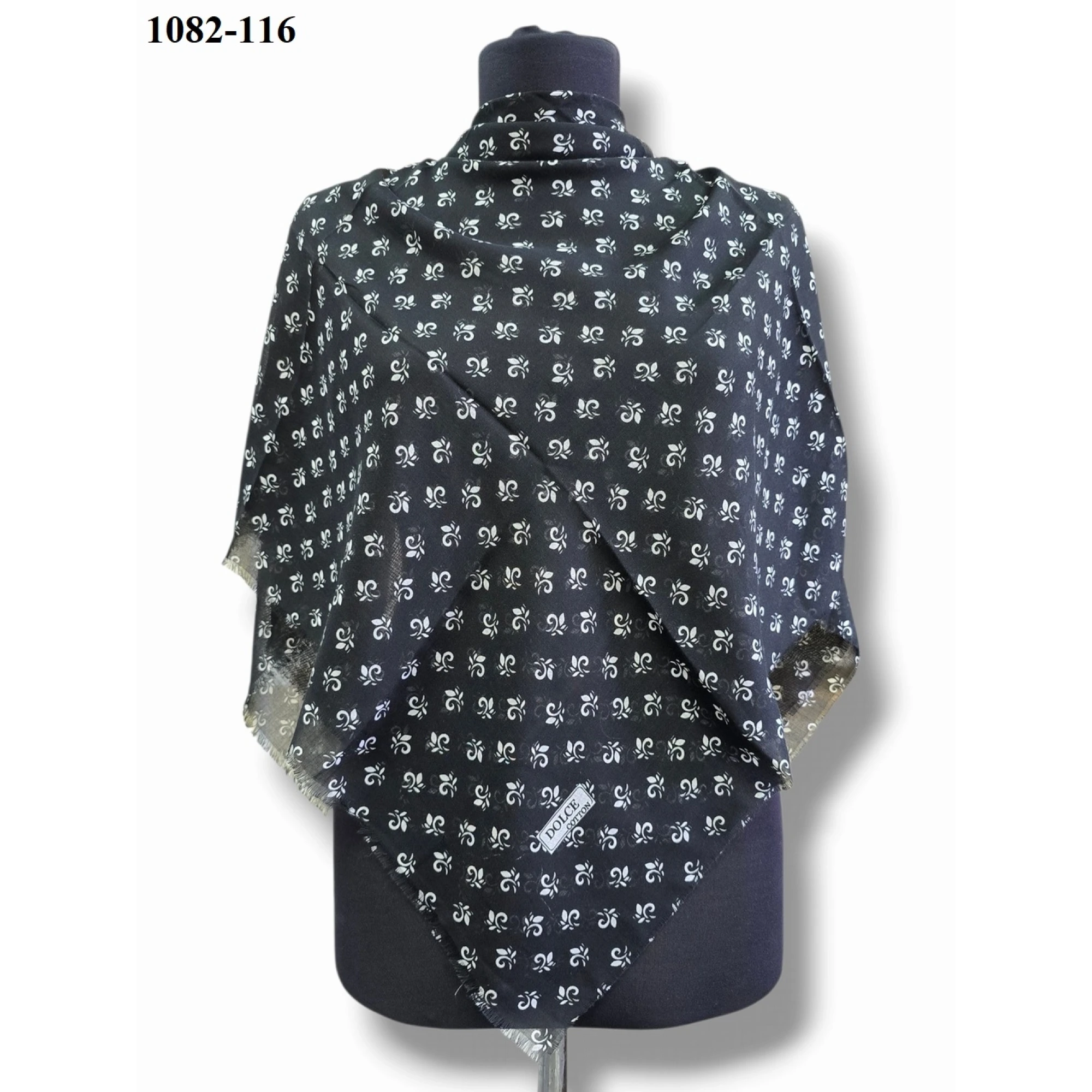 Dolce Cool Desenli Dimi Pamuk Eşarp 1082-116