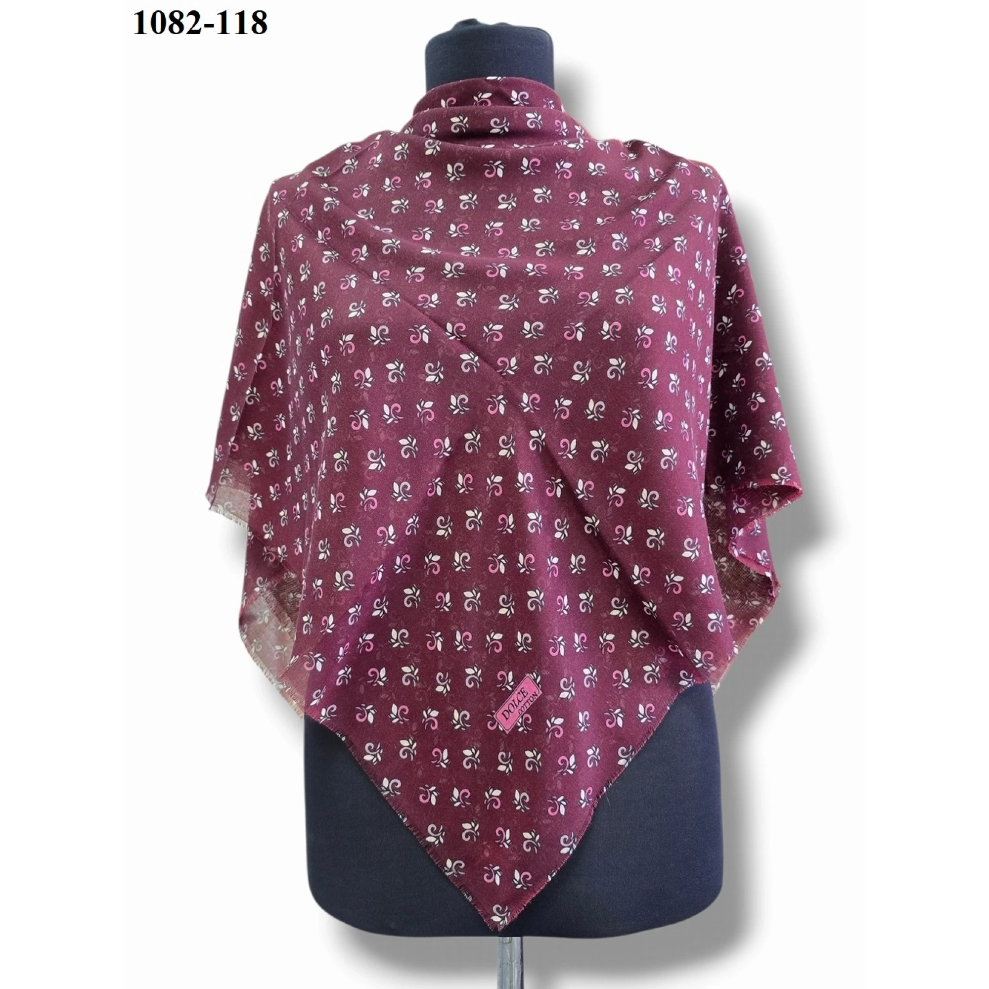 Dolce Cool Desenli Dimi Pamuk Eşarp 1082-118