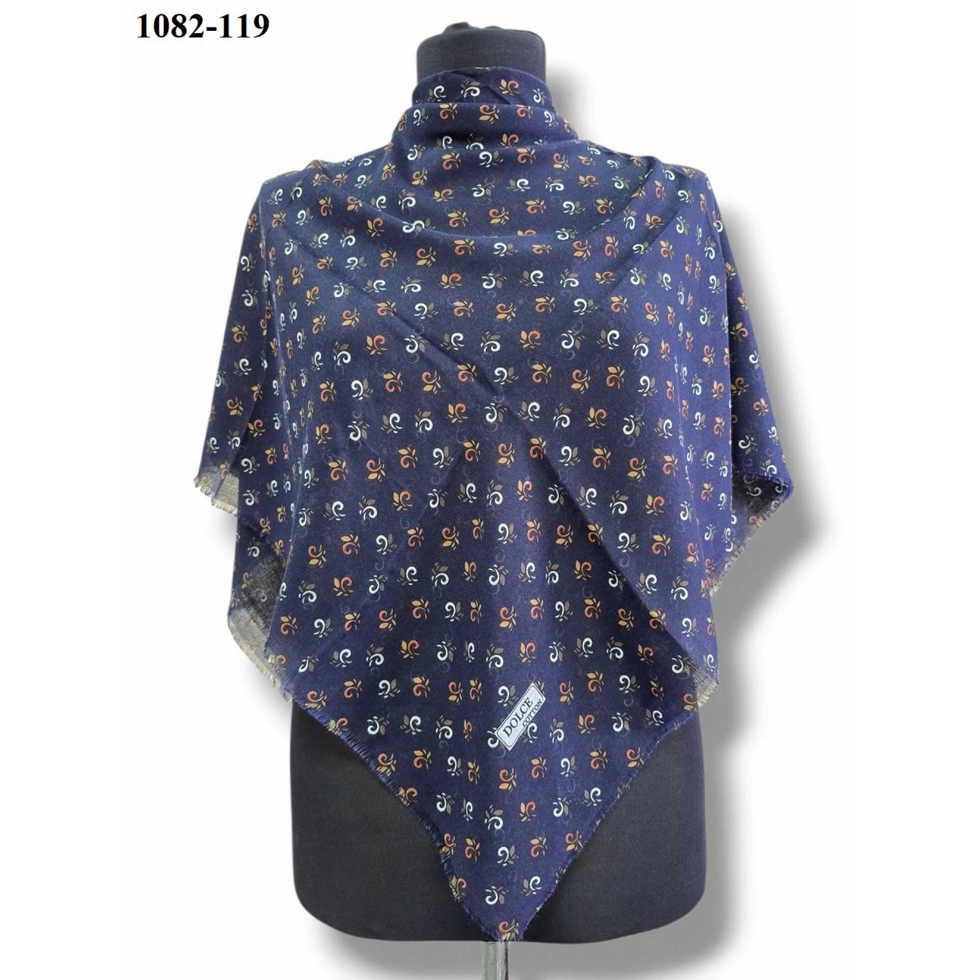 Dolce Cool Desenli Dimi Pamuk Eşarp 1082-119