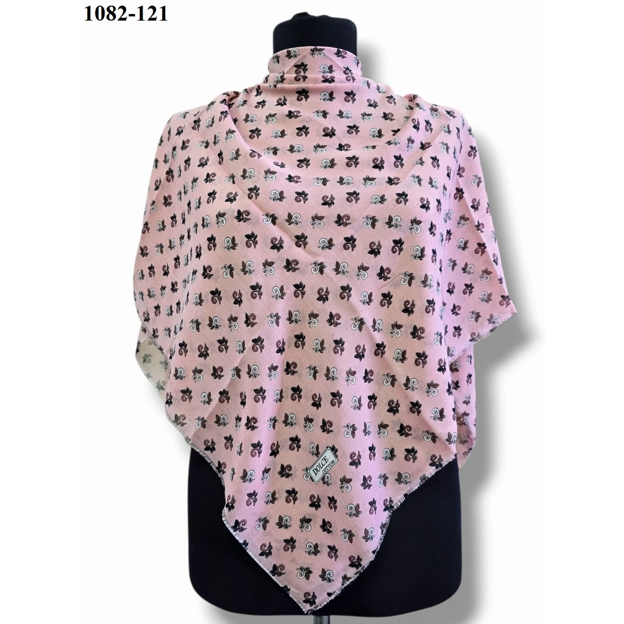 Dolce Cool Desenli Dimi Pamuk Eşarp 1082-121