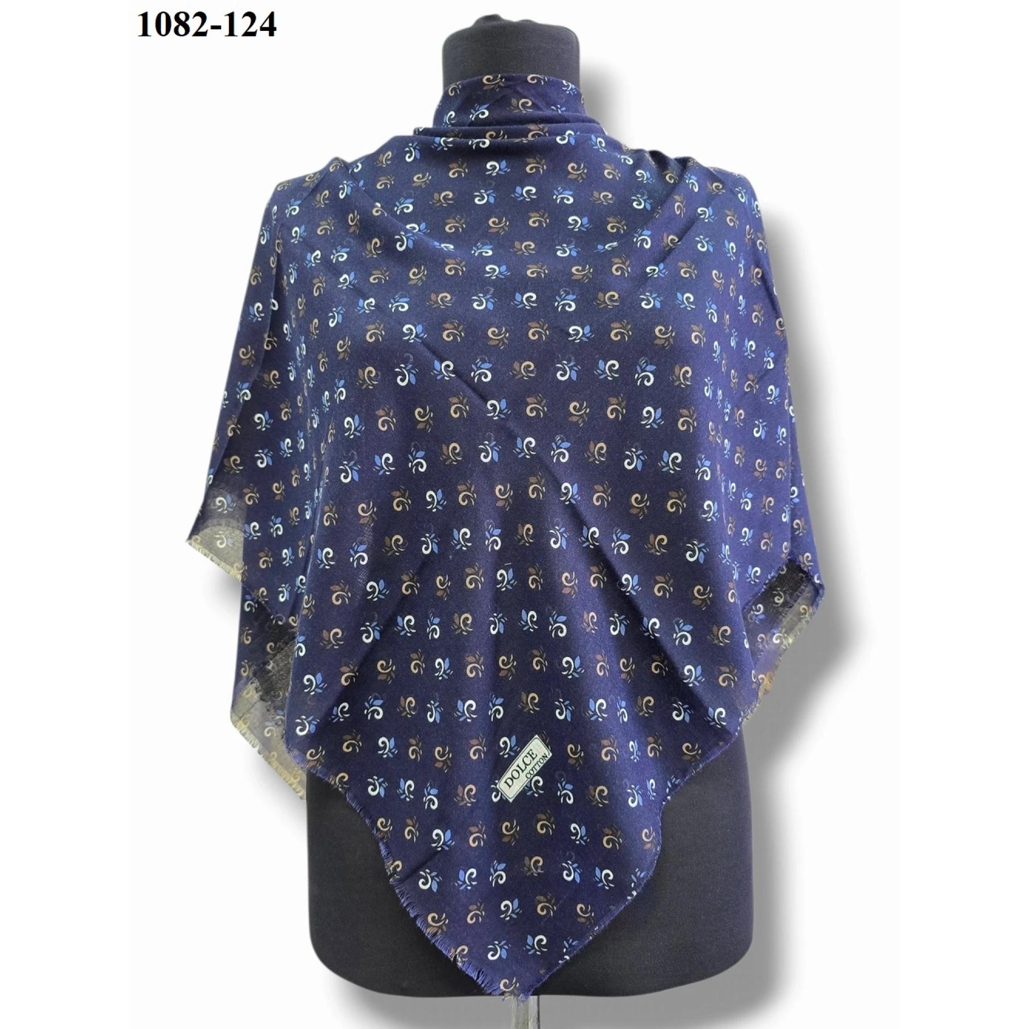 Dolce Cool Desenli Dimi Pamuk Eşarp 1082-124