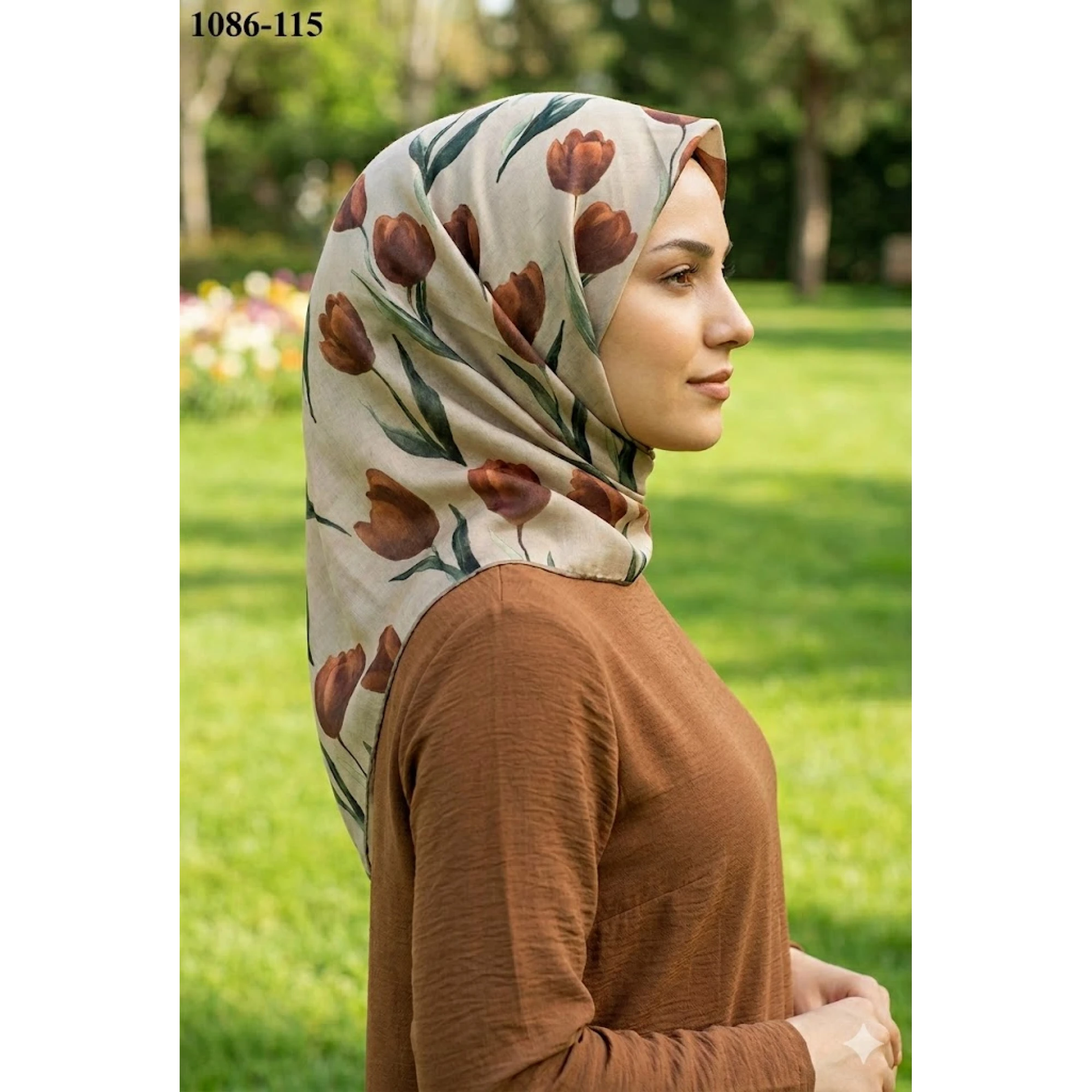 Locella Soft Pamuk Eşarp (K. Bej-Kahve) 1086-115