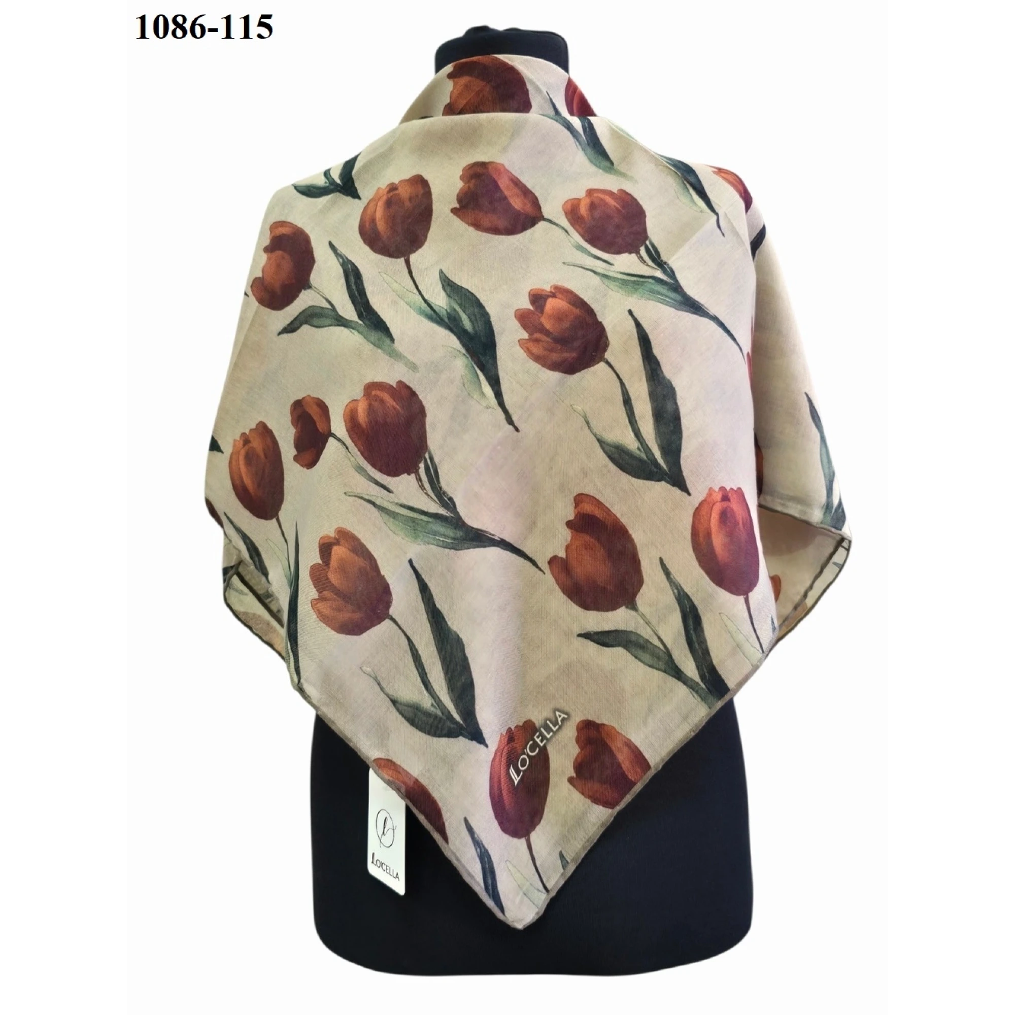 Locella Soft Pamuk Eşarp (K. Bej-Kahve) 1086-115