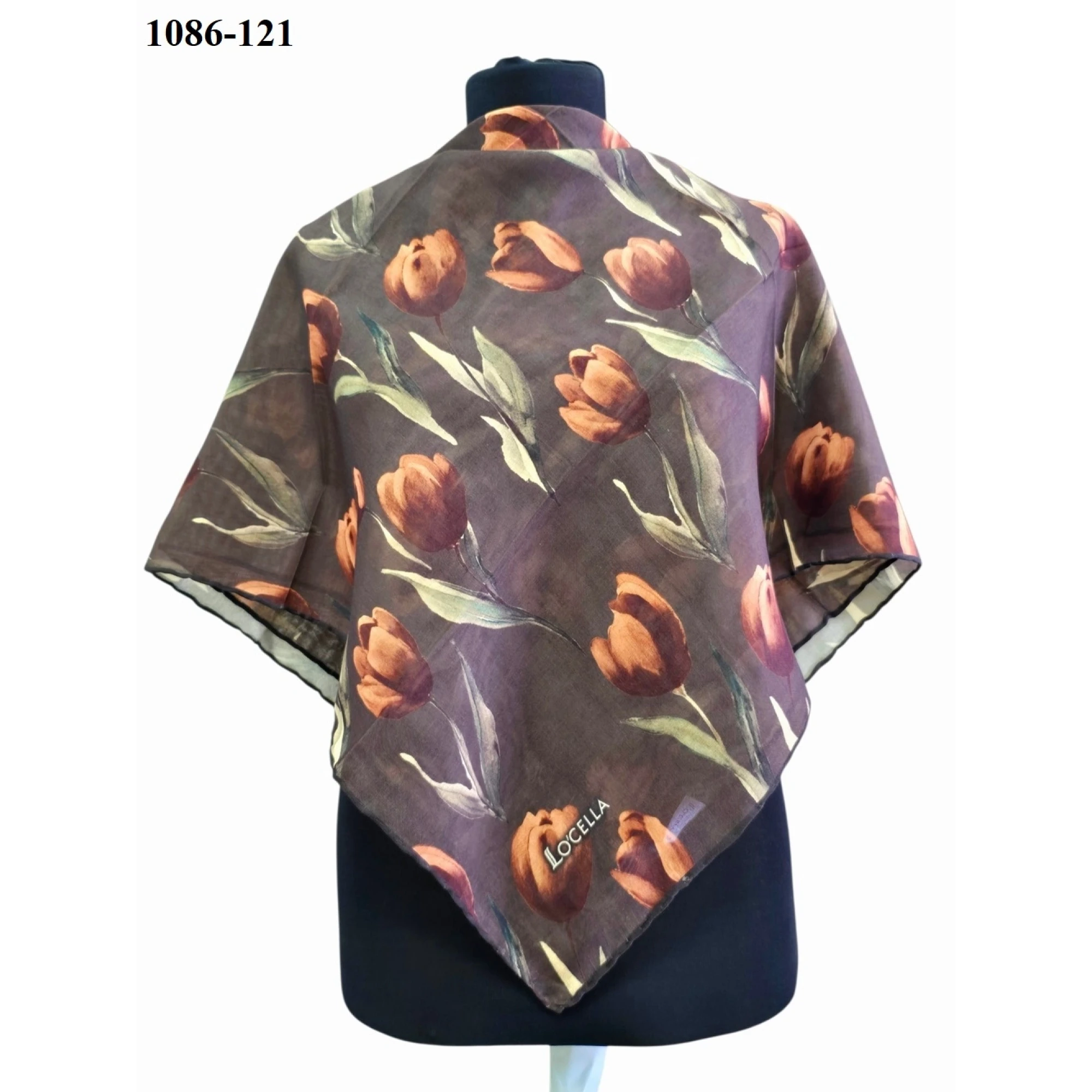 Locella Soft Pamuk Eşarp (Kahve-Taba) 1086-121