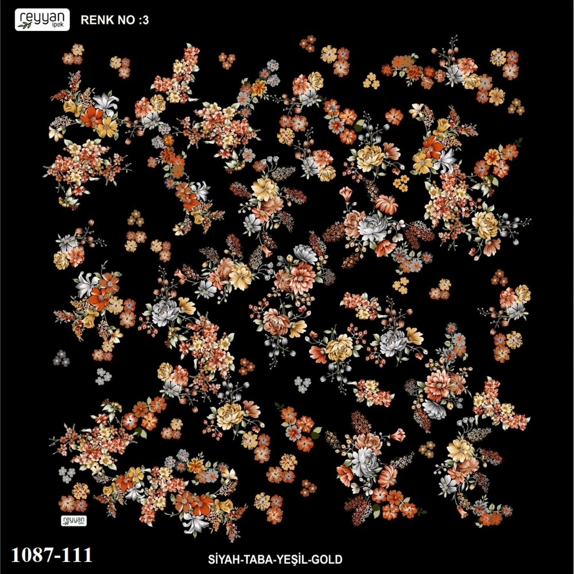 Reyyan İpek Desenli Oyalık Yazma 1087-111