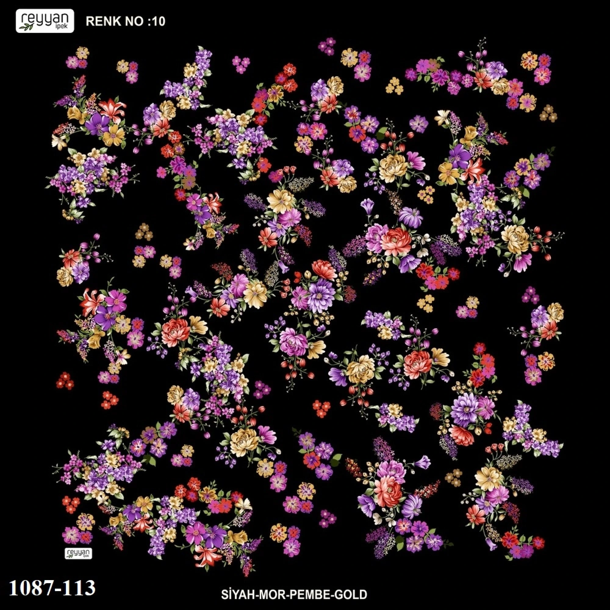 Reyyan İpek Desenli Oyalık Yazma 1087-113