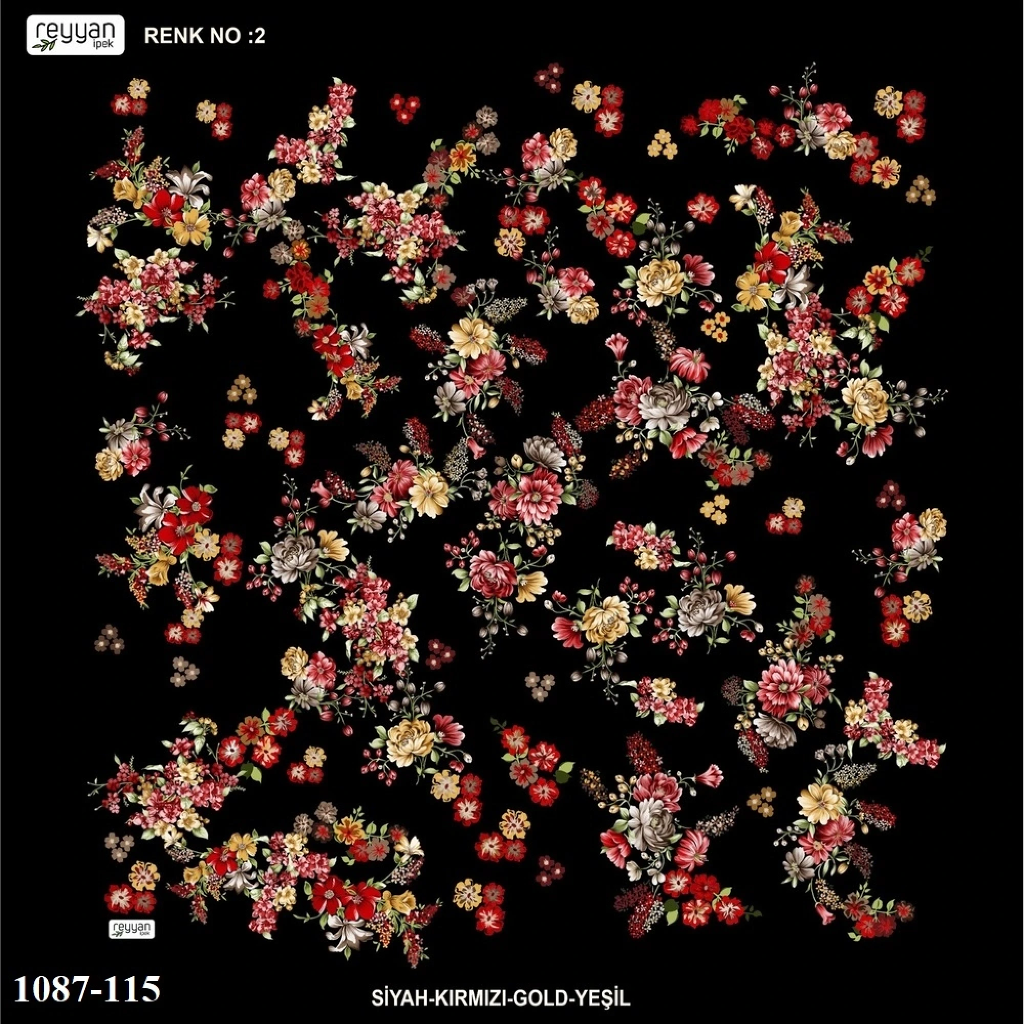 Reyyan İpek Desenli Oyalık Yazma 1087-115
