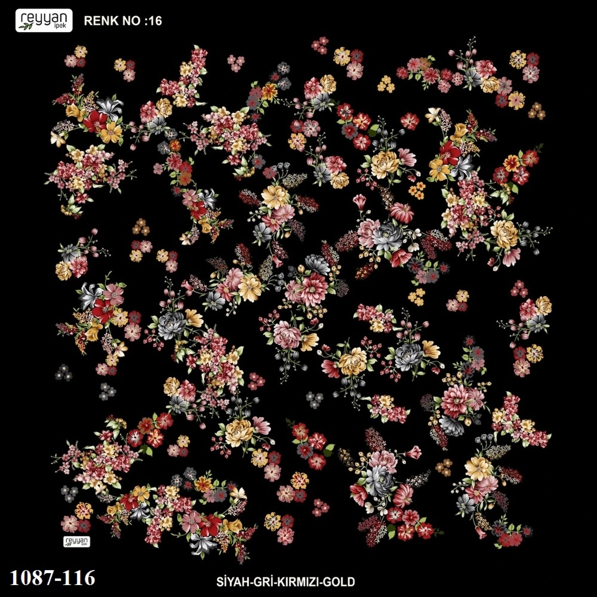 Reyyan İpek Desenli Oyalık Yazma 1087-116