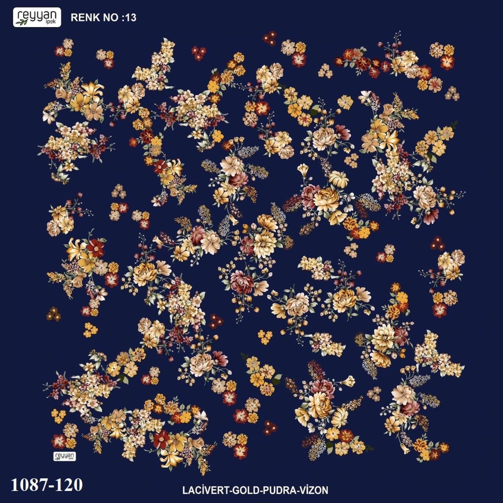 Reyyan İpek Desenli Oyalık Yazma 1087-120