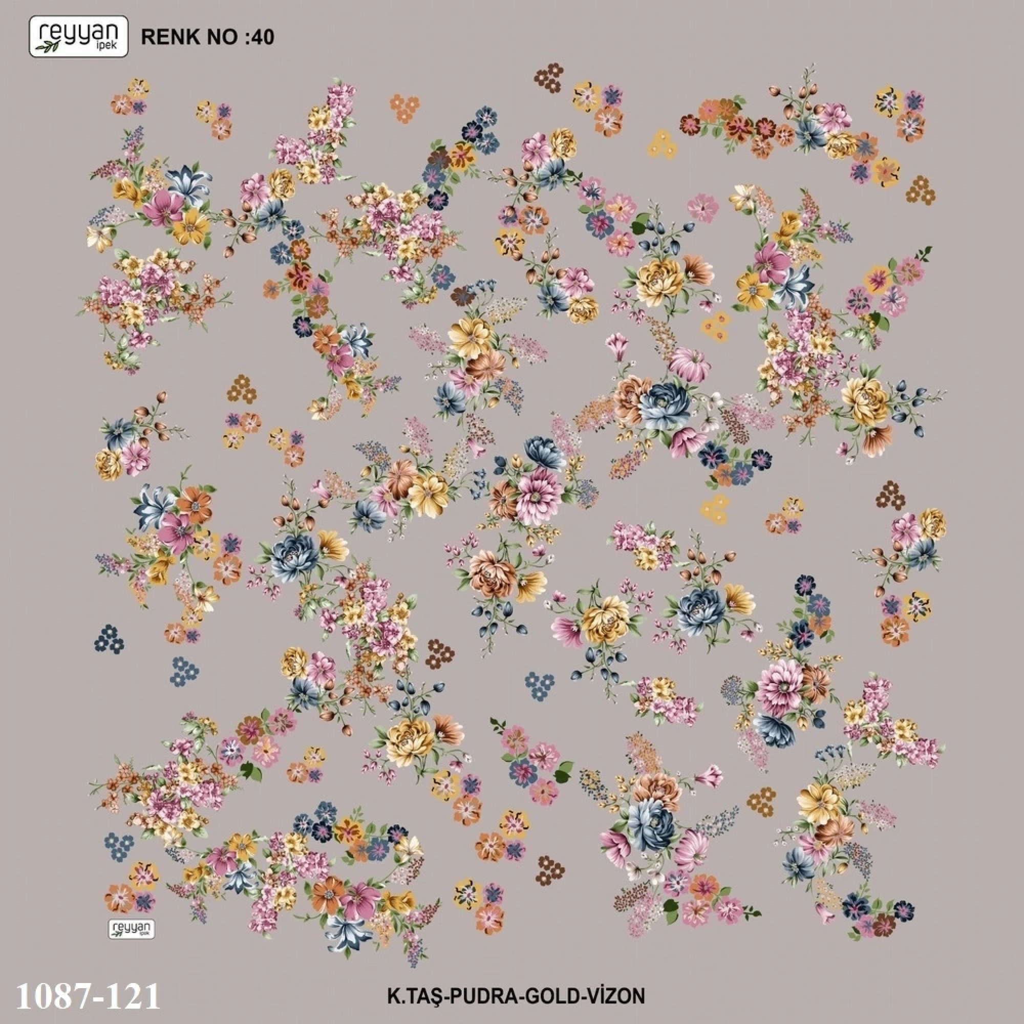 Reyyan İpek Desenli Oyalık Yazma 1087-121