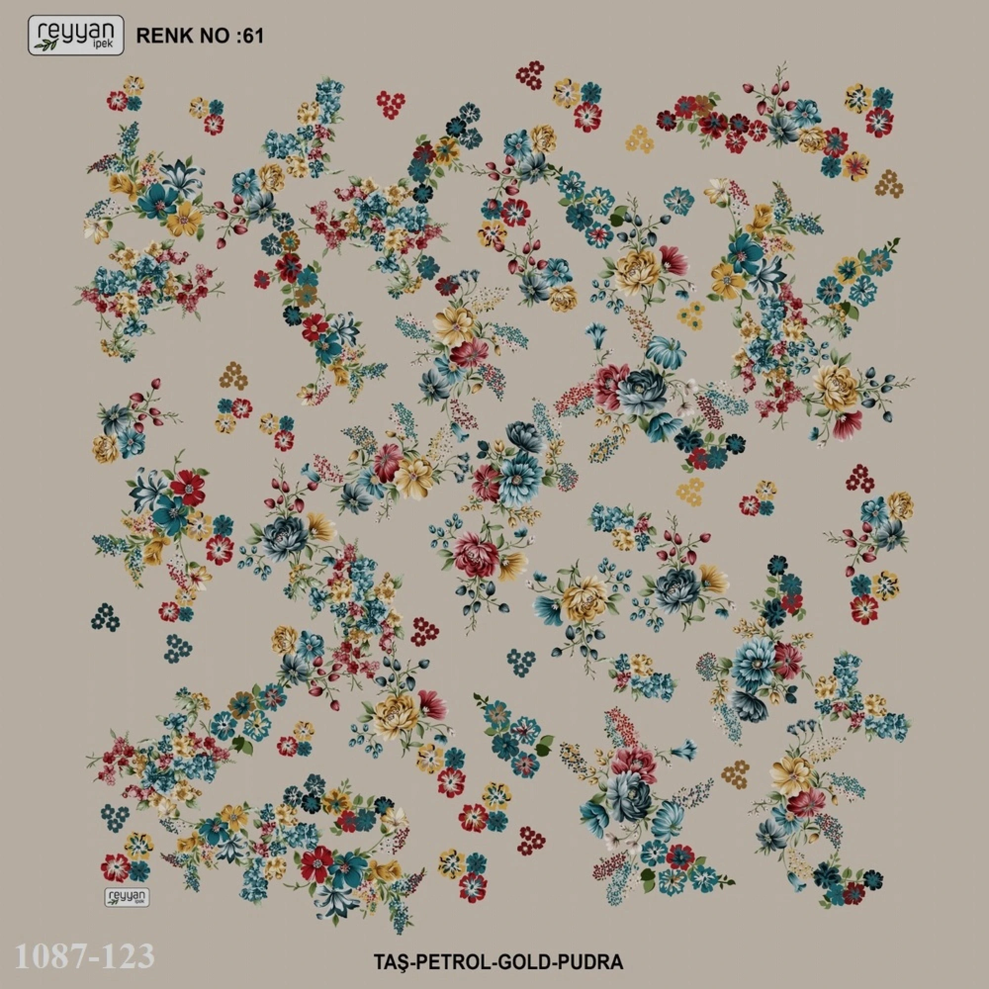 Reyyan İpek Desenli Oyalık Yazma 1087-123