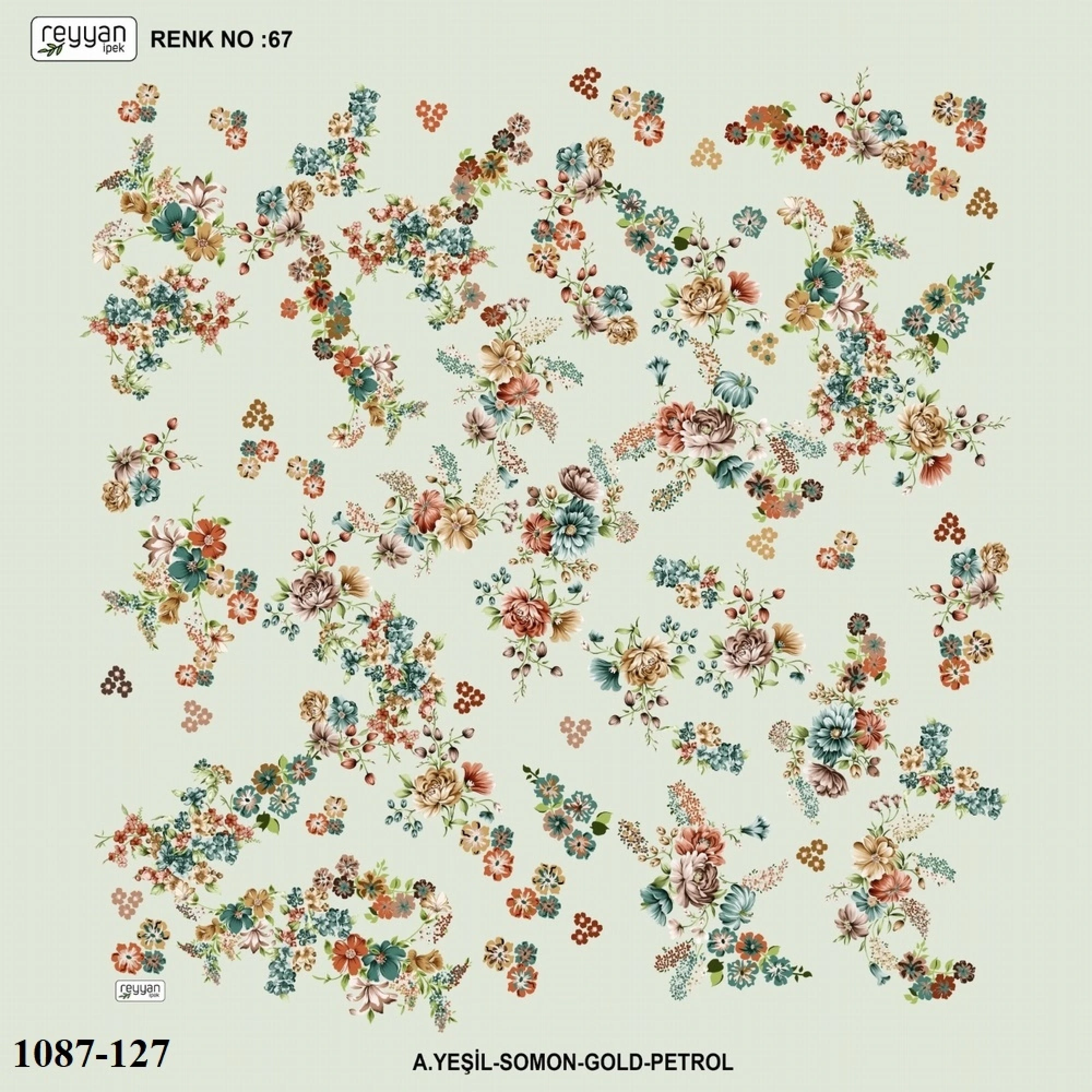 Reyyan İpek Desenli Oyalık Yazma 1087-127