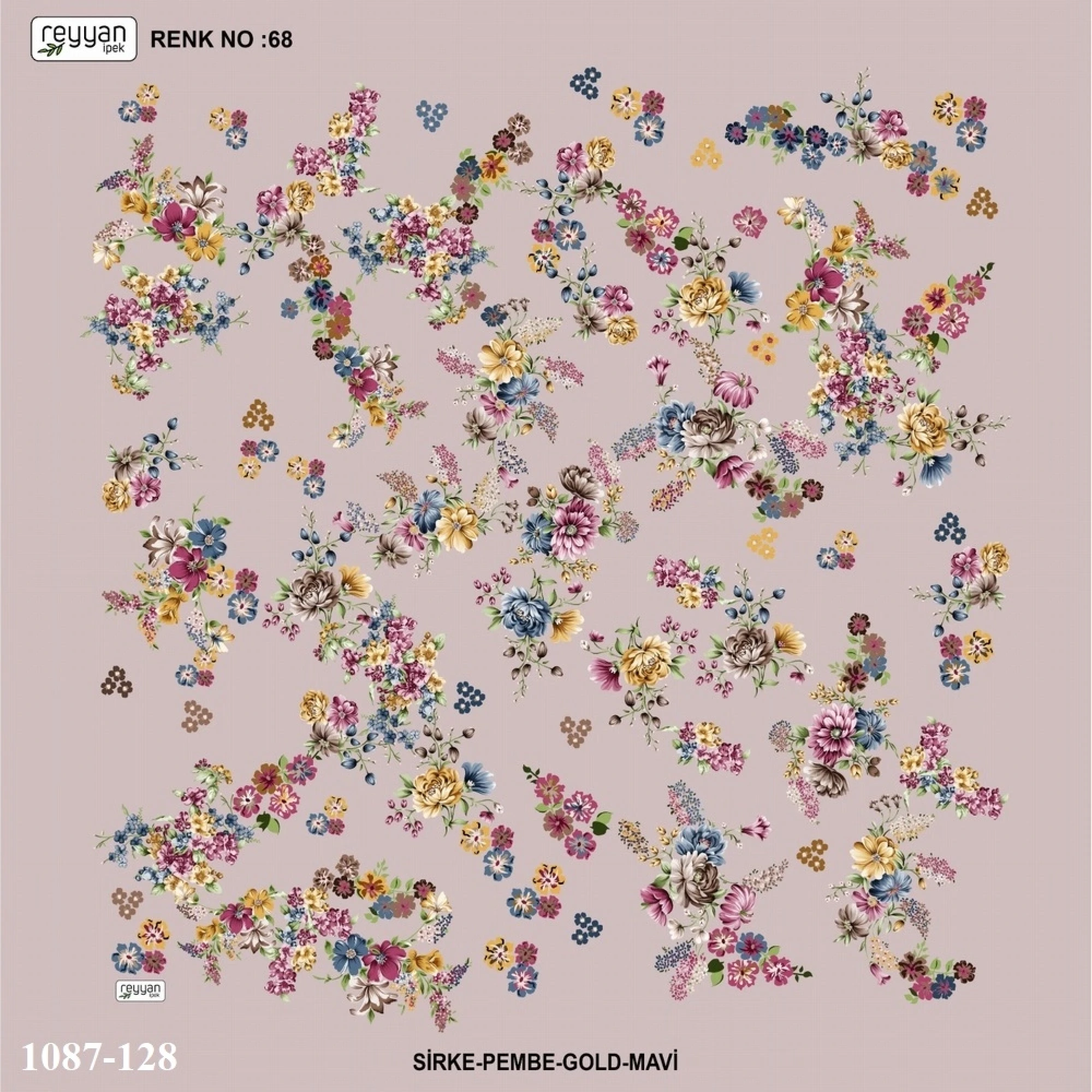 Reyyan İpek Desenli Oyalık Yazma 1087-128