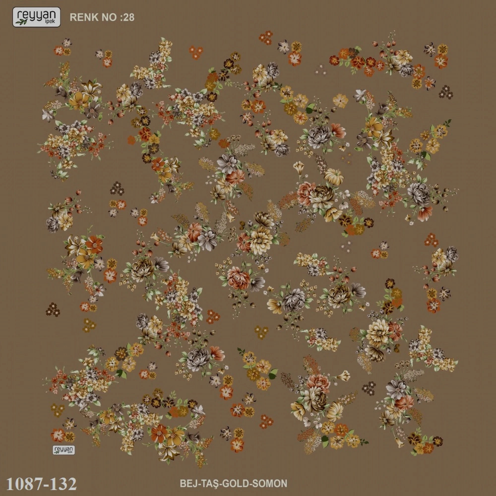 Reyyan İpek Desenli Oyalık Yazma 1087-132