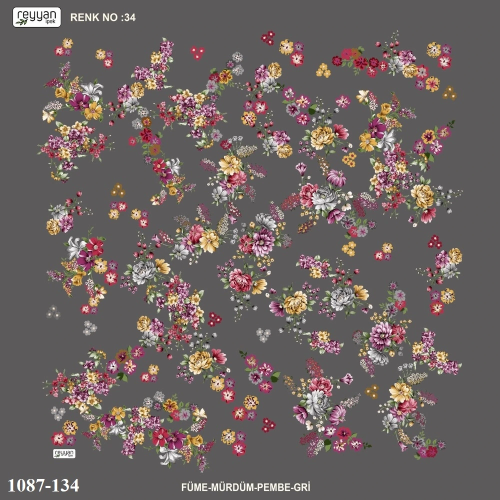 Reyyan İpek Desenli Oyalık Yazma 1087-134