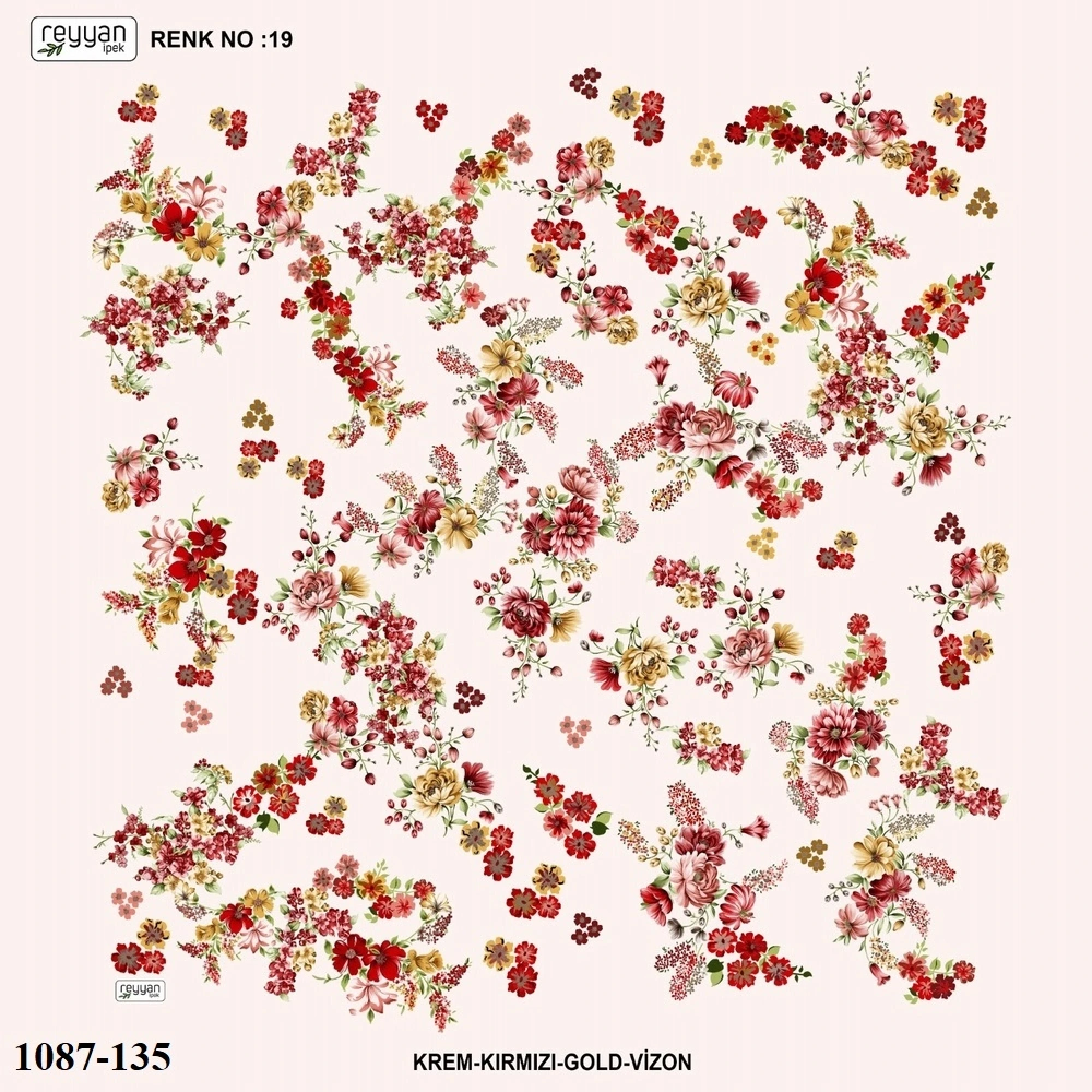 Reyyan İpek Desenli Oyalık Yazma 1087-135