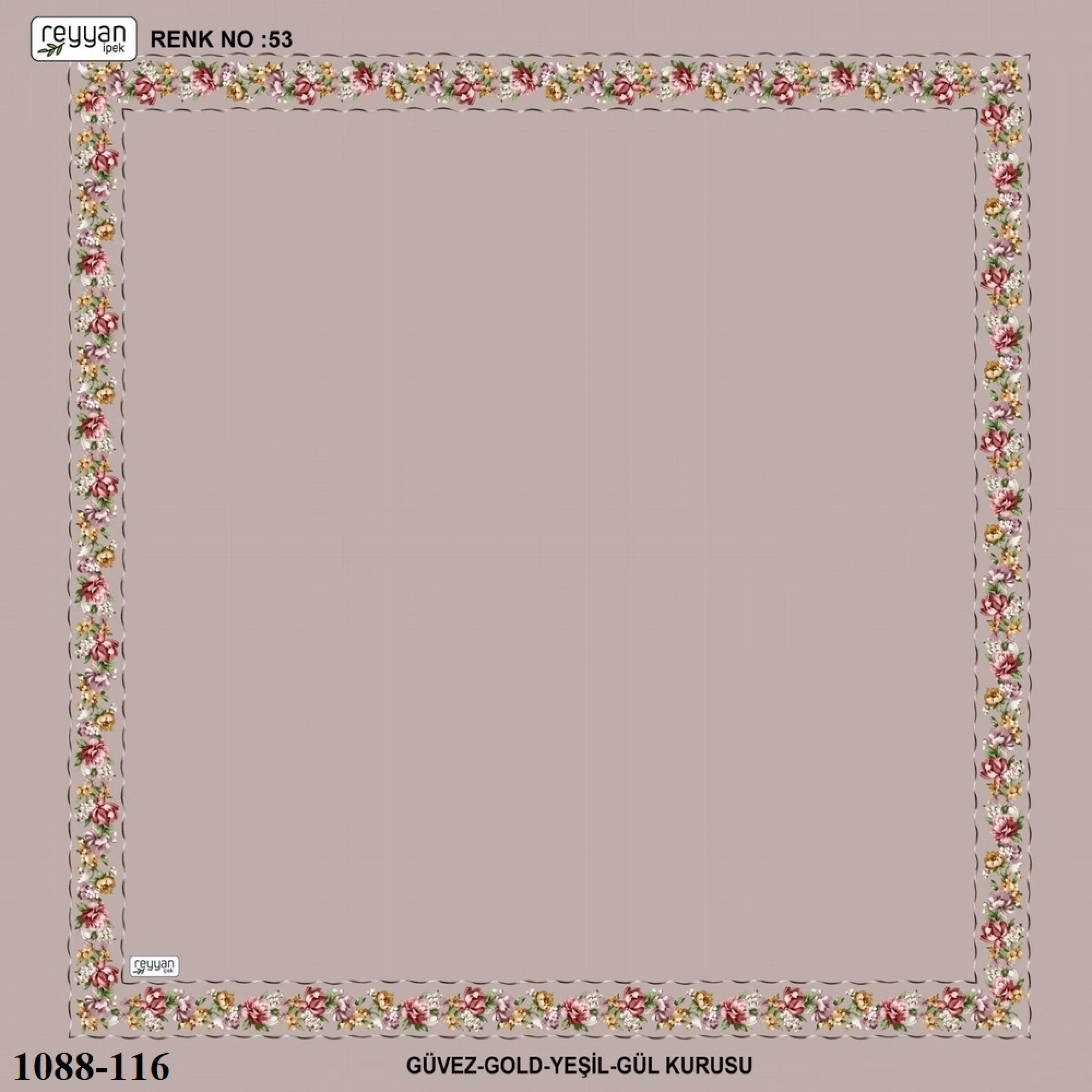 Reyyan İpek İçi Boş Desenli Oyalık Yazma 1088-116