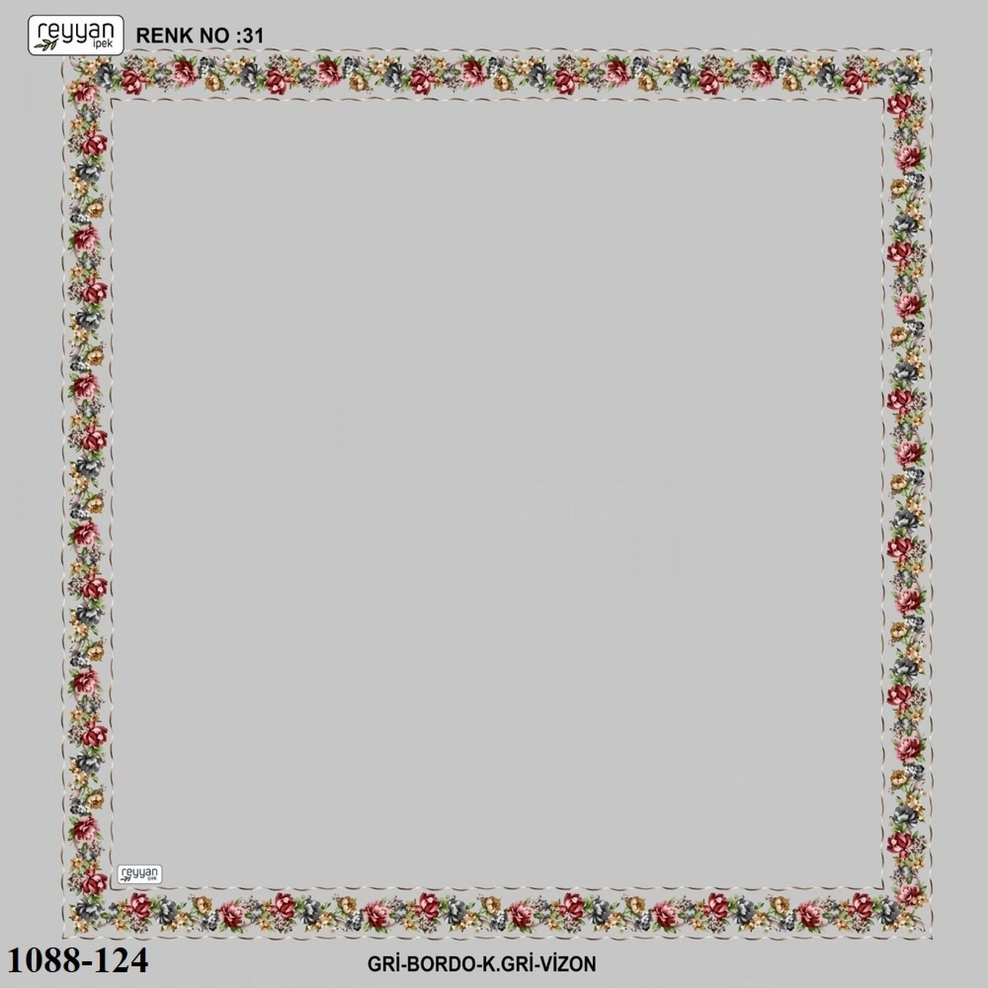 Reyyan İpek İçi Boş Desenli Oyalık Yazma 1088-124