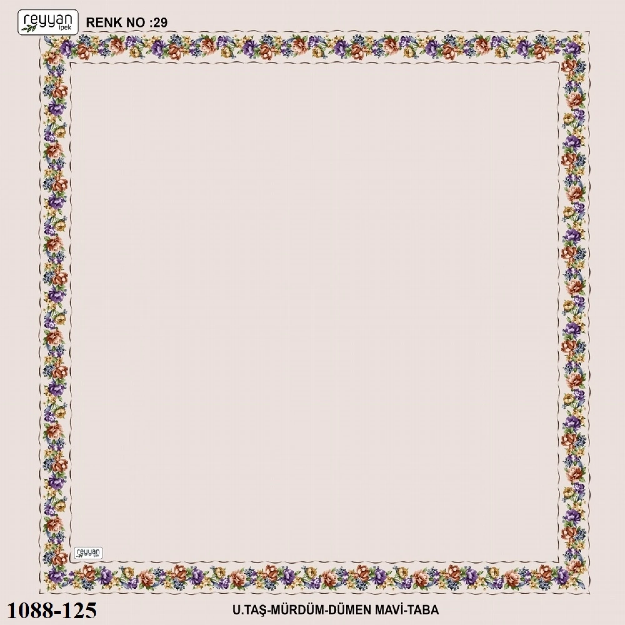 Reyyan İpek İçi Boş Desenli Oyalık Yazma 1088-125