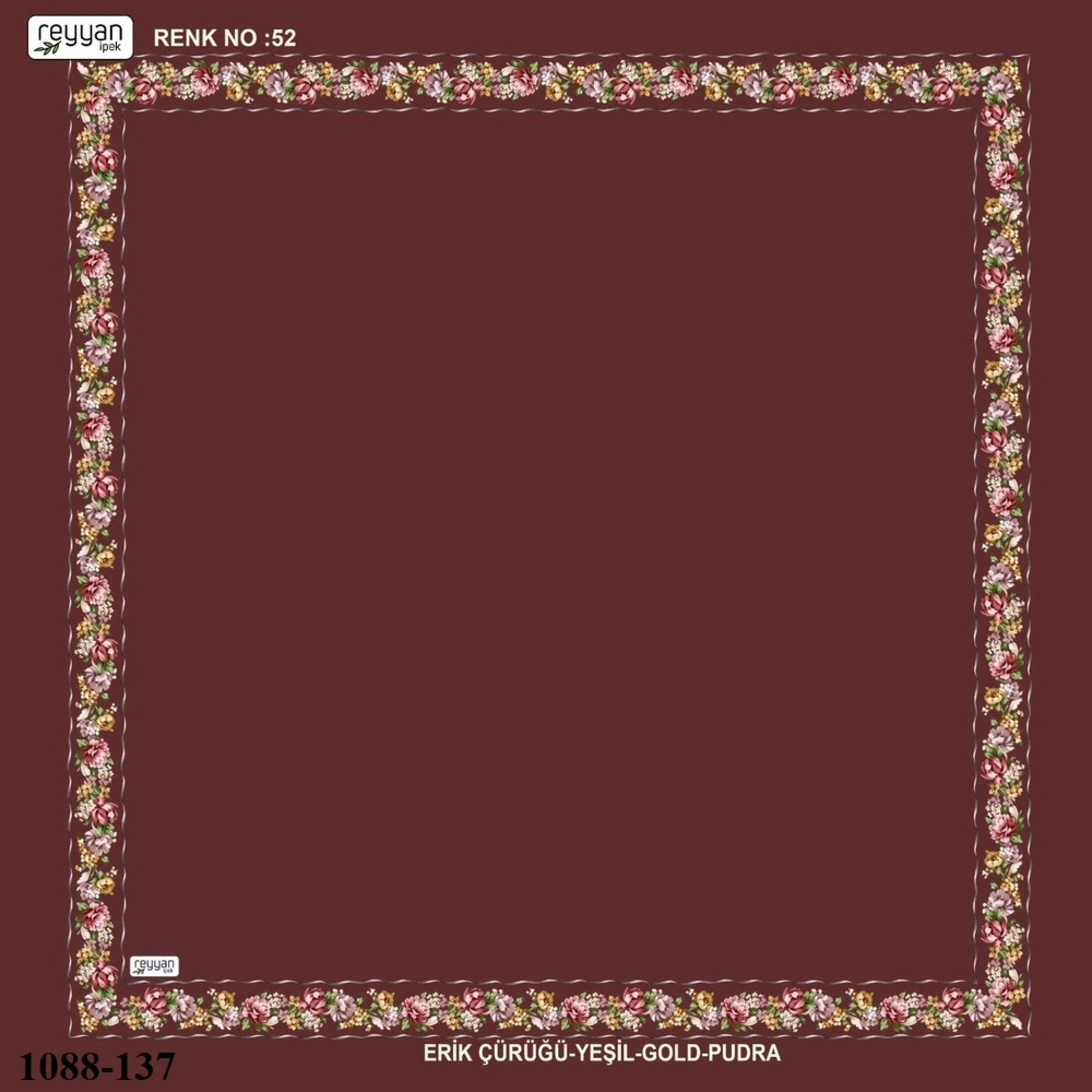 Reyyan İpek İçi Boş Desenli Oyalık Yazma 1088-137