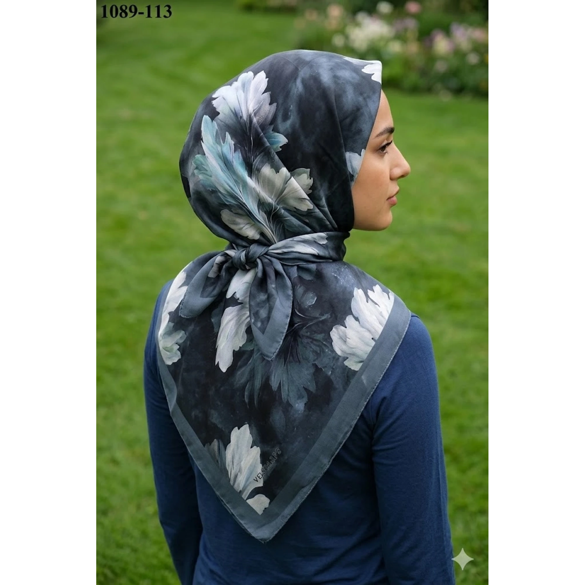 Velscarfs Soft Pamuk Parla Eşarp (Gri) 1089-113