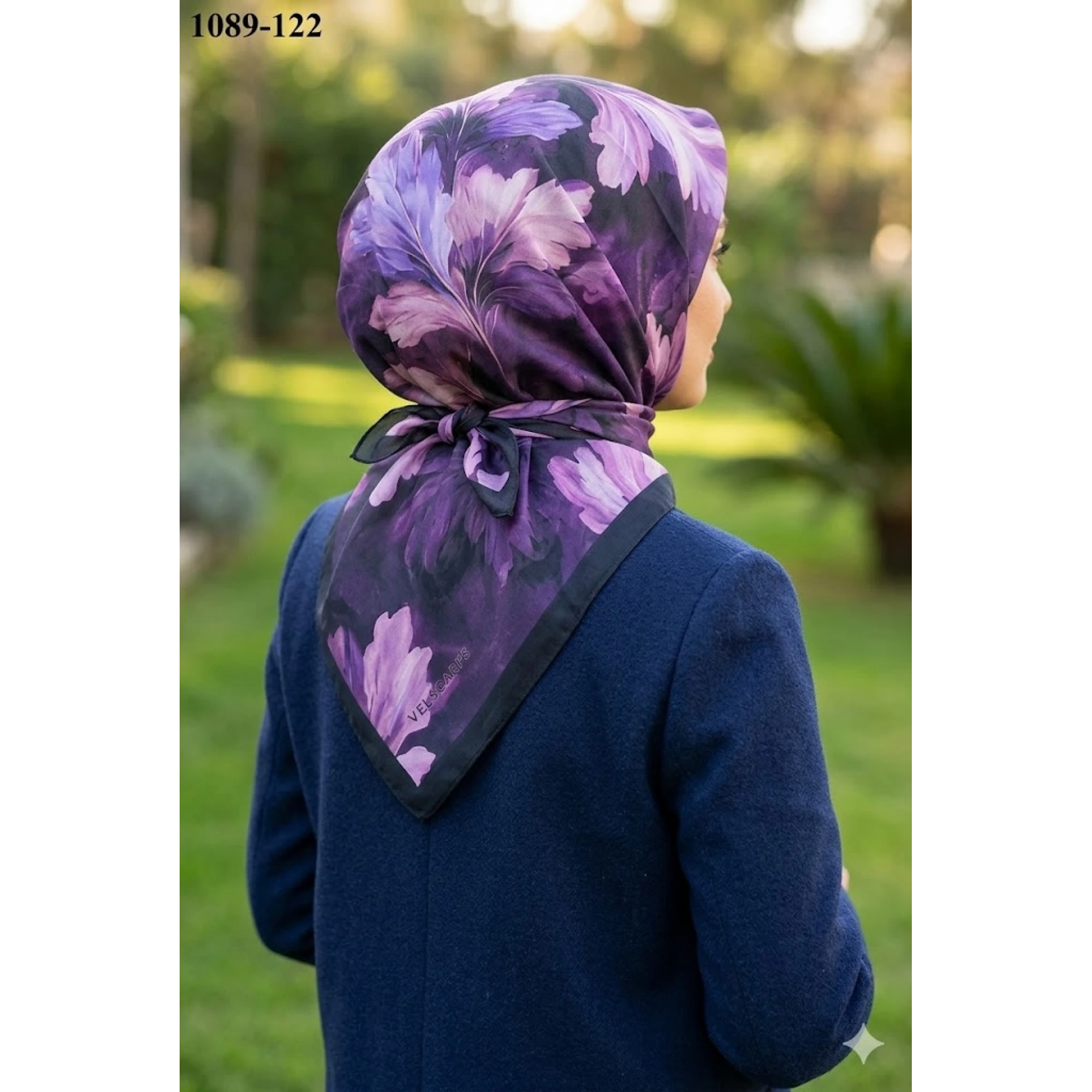 Velscarfs Soft Pamuk Parla Eşarp (Siyah) 1089-122