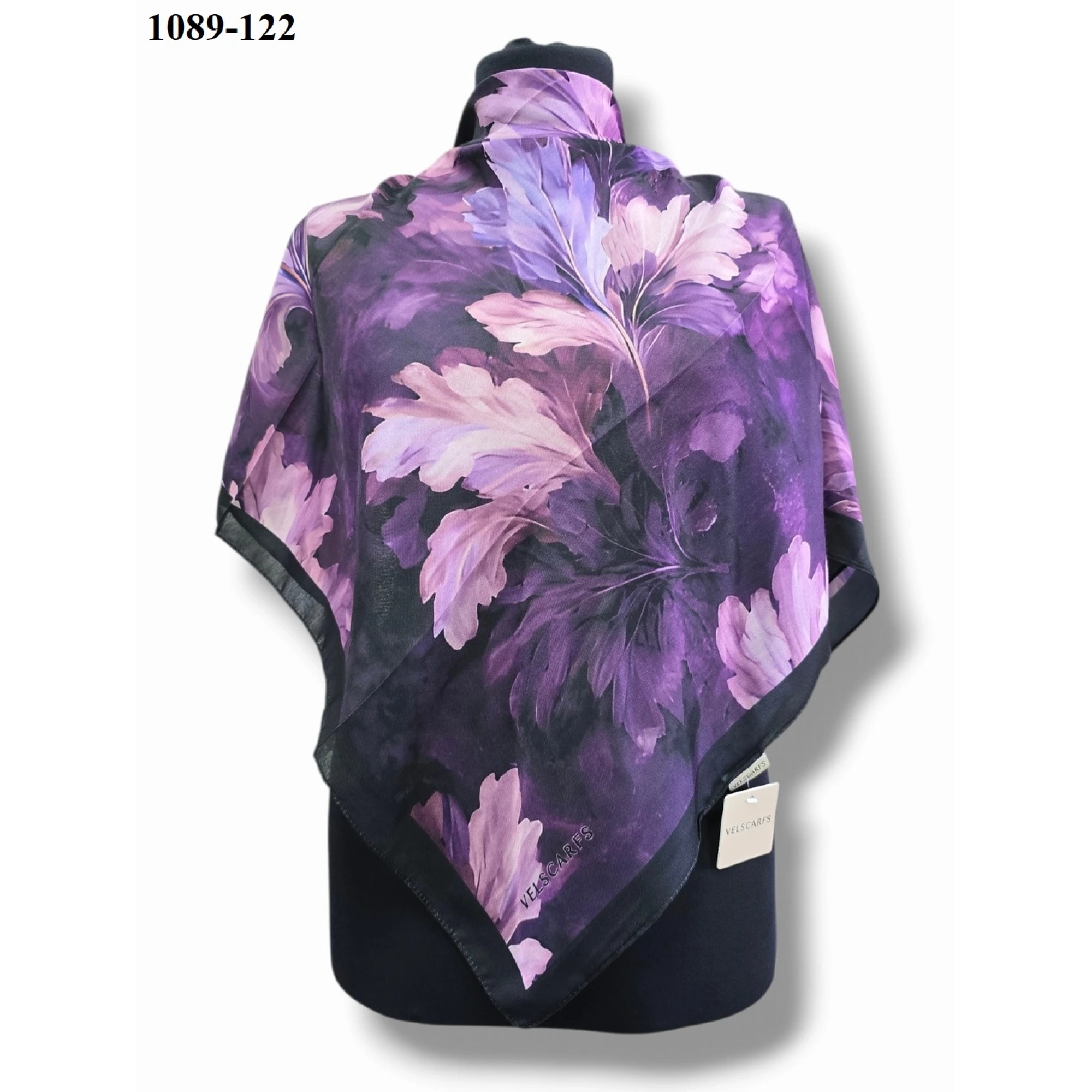 Velscarfs Soft Pamuk Parla Eşarp (Siyah) 1089-122