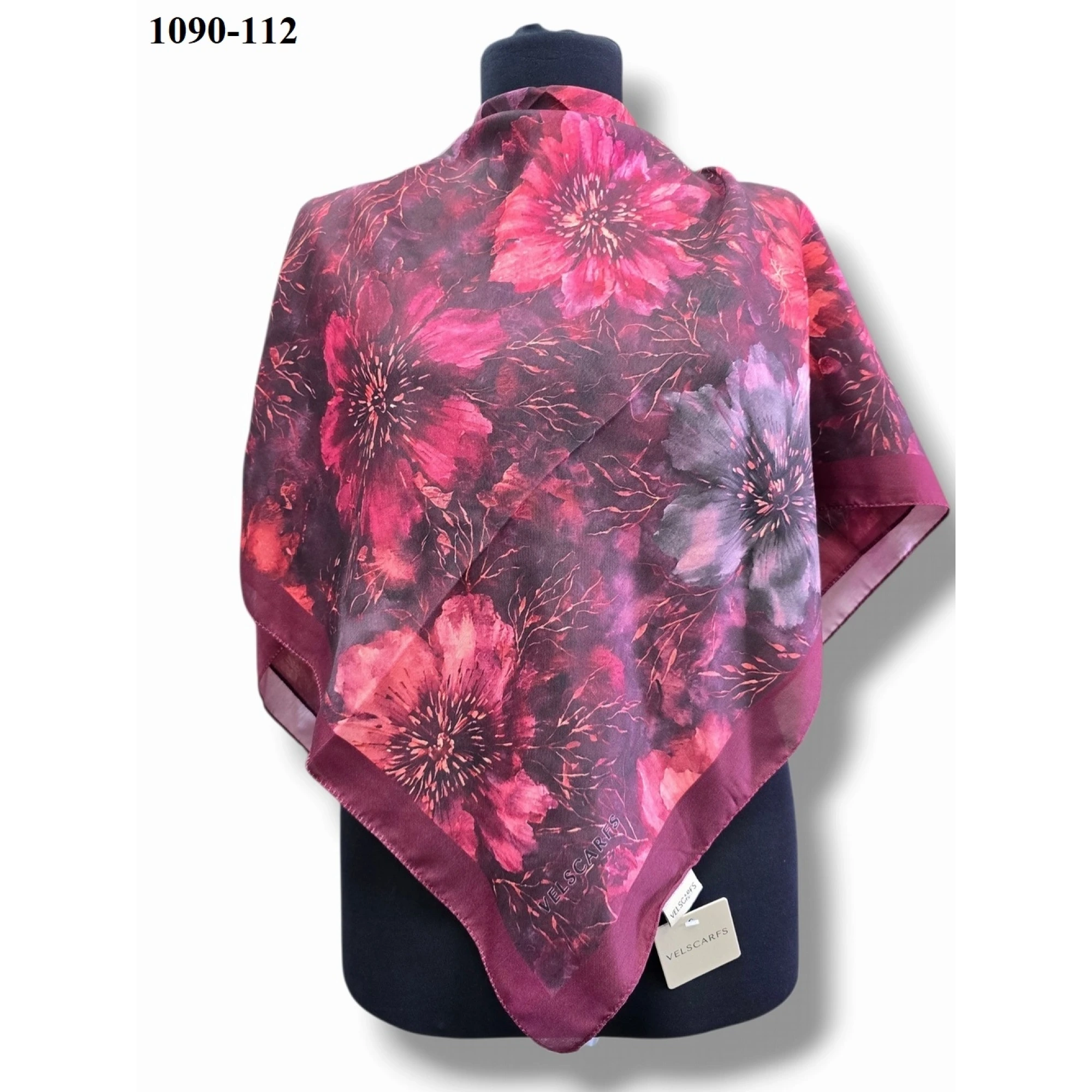 Velscarfs Soft Pamuk Parla Eşarp (Bordo) 1090-112