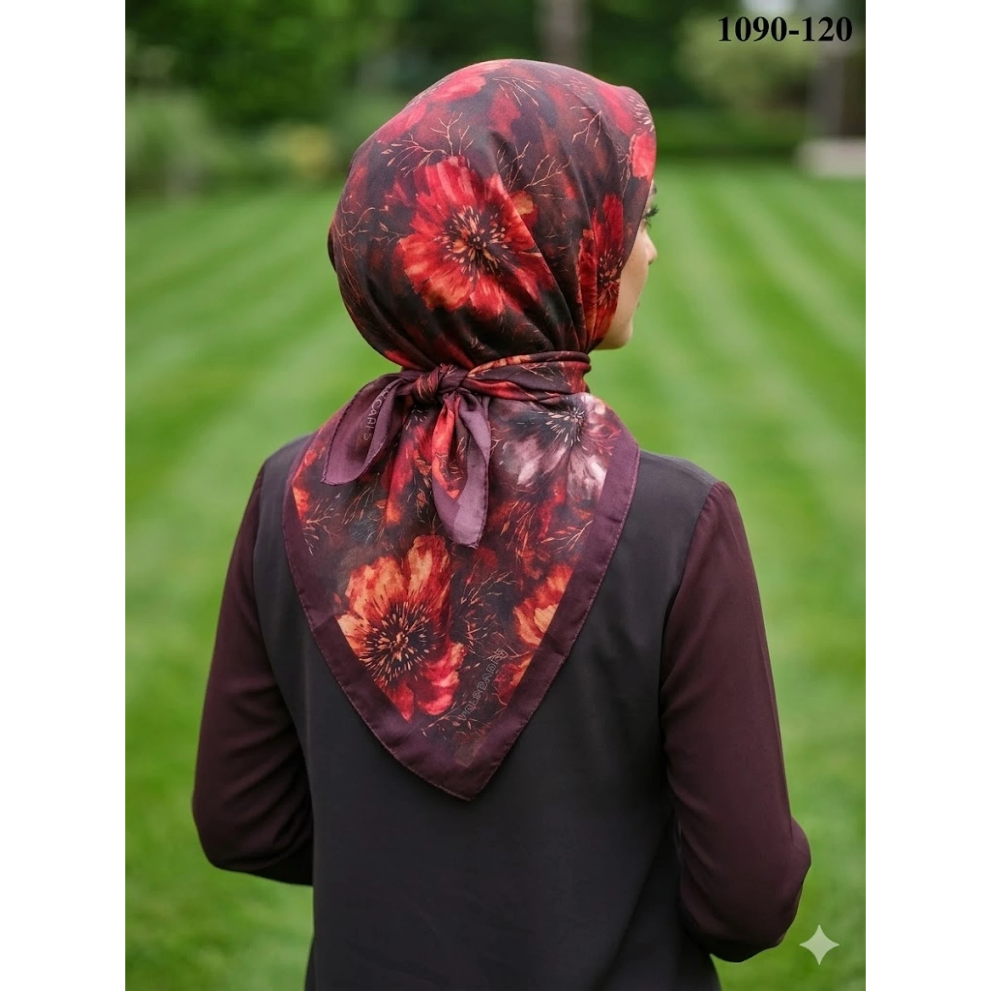 Velscarfs Soft Pamuk Parla Eşarp (Bordo) 1090-120