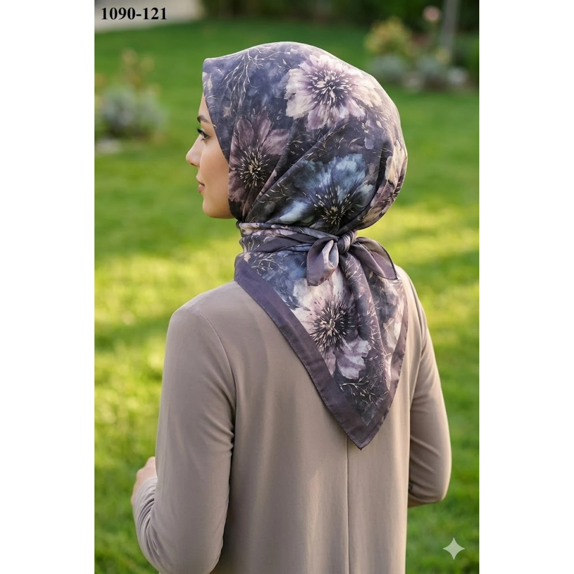 Velscarfs Soft Pamuk Parla Eşarp (Kahverengi) 1090-121