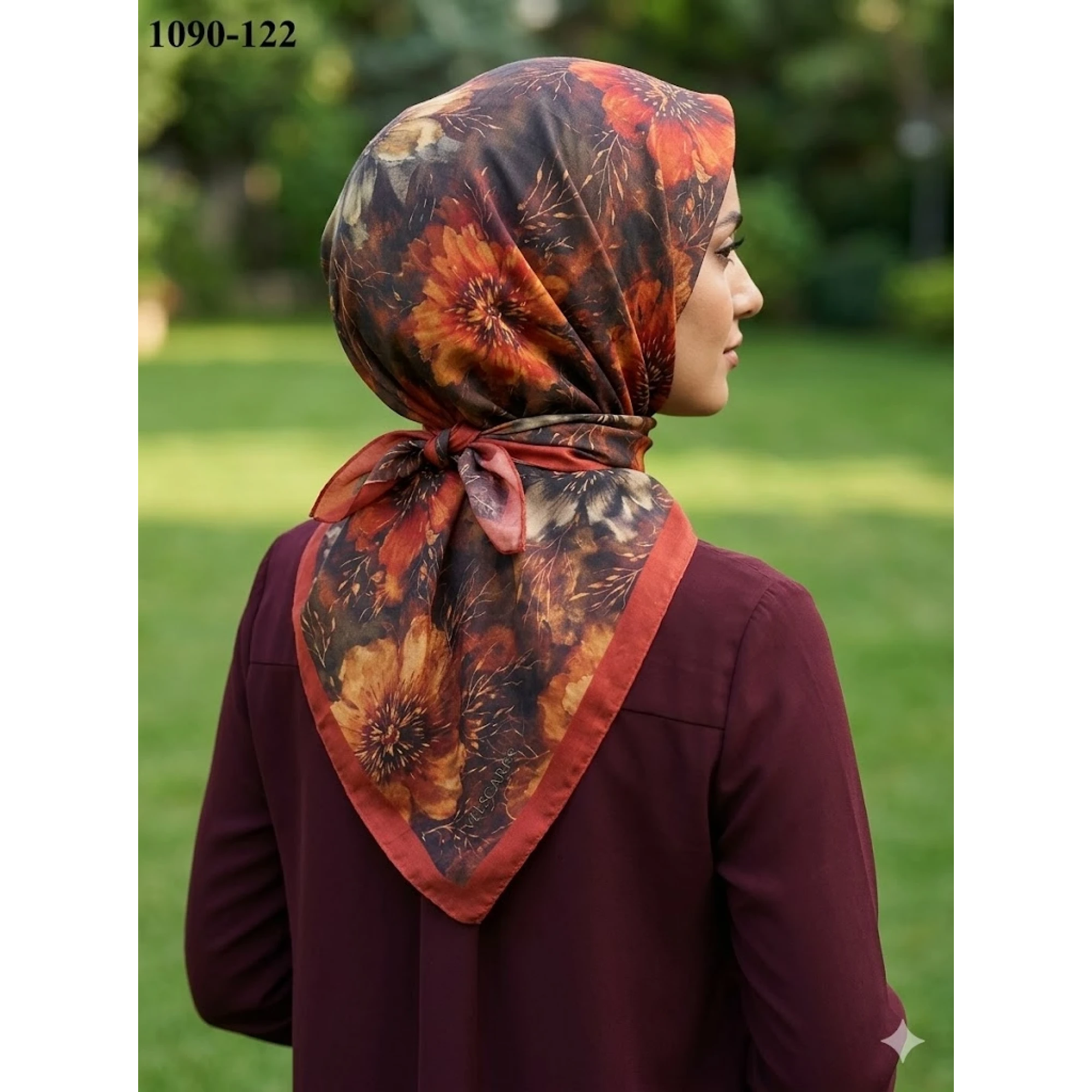 Velscarfs Soft Pamuk Parla Eşarp (Turuncu) 1090-122